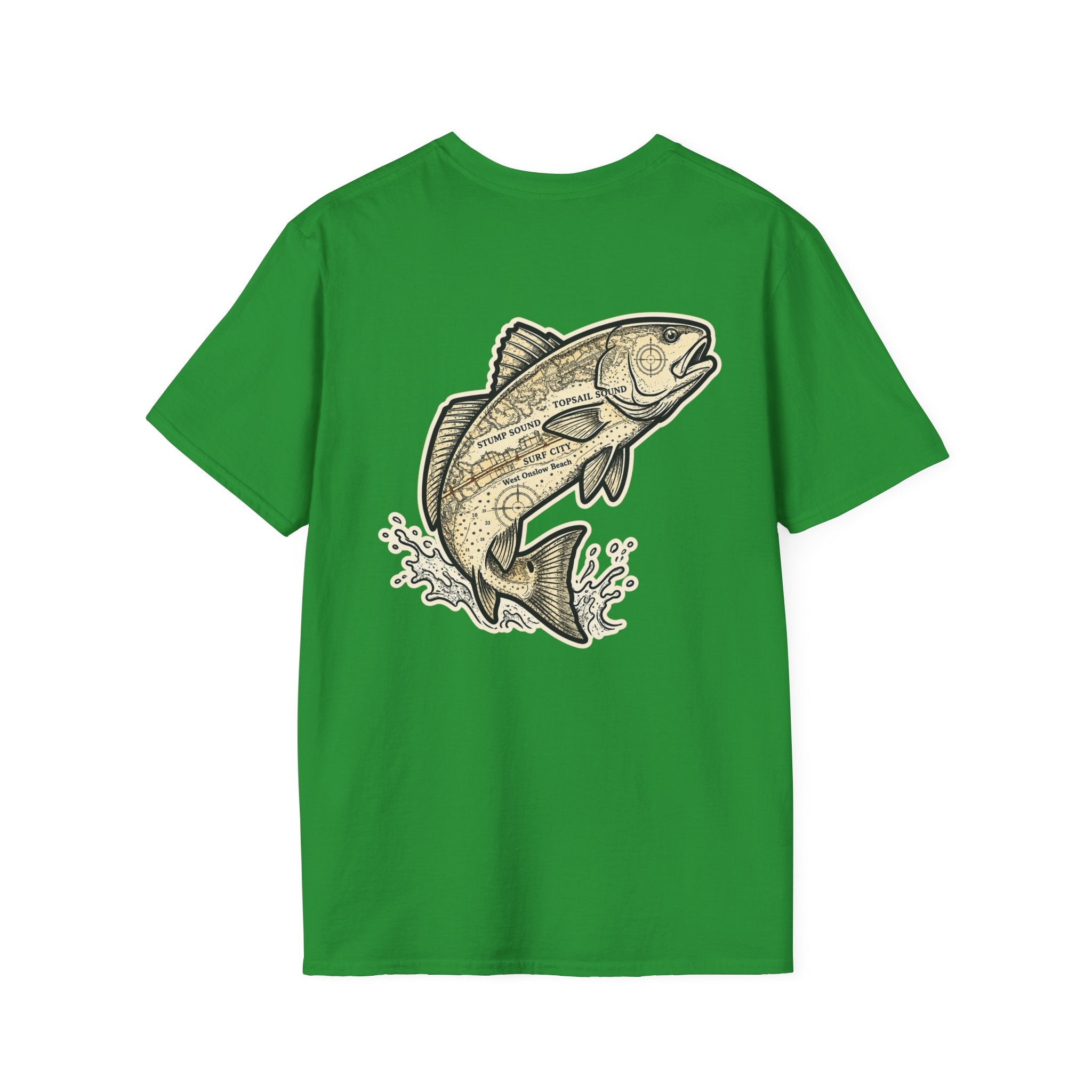 Topsail Sound Navigation Red Drum Premium T-Shirt