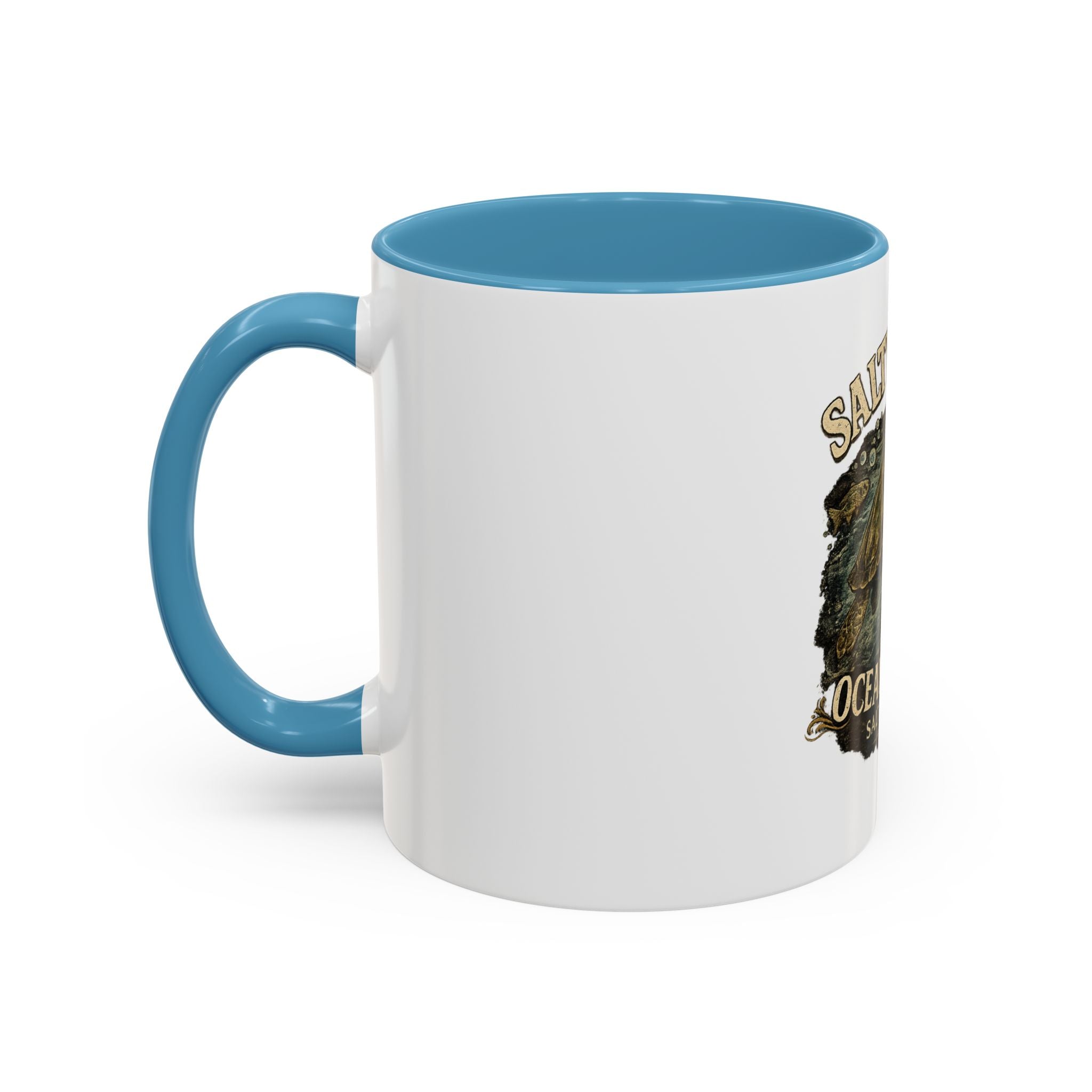 Salty Soul Ocean Bound Turtle Accent Coffee Mug – 11/15oz