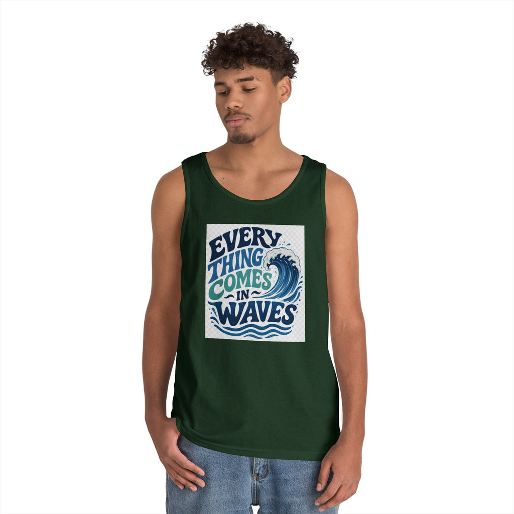 Everything Comes in Waves Coastal Graphic tee shirt