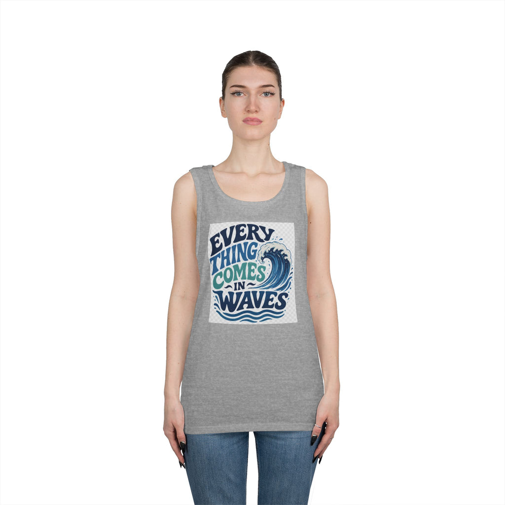Everything Comes in Waves Coastal Graphic tee shirt