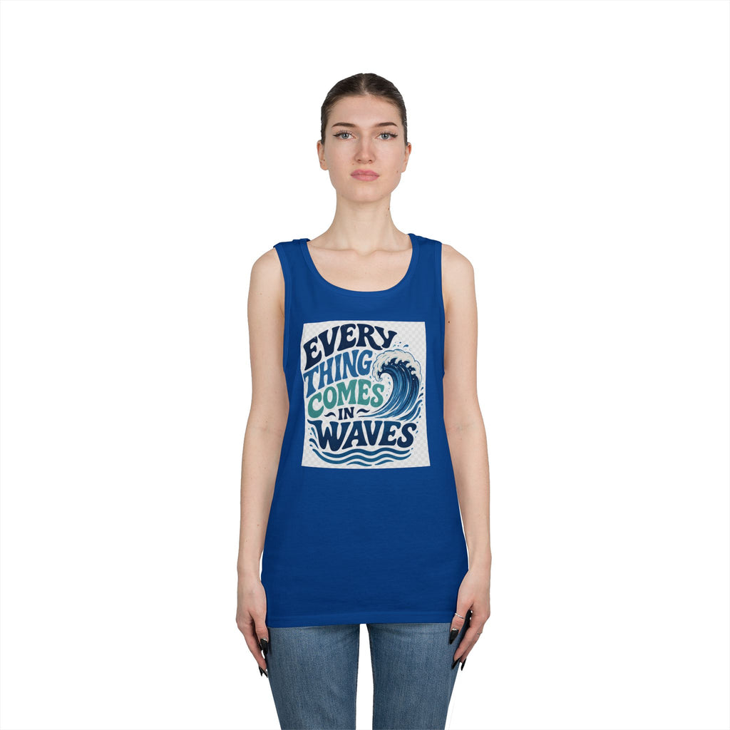 Everything Comes in Waves Coastal Graphic tee shirt