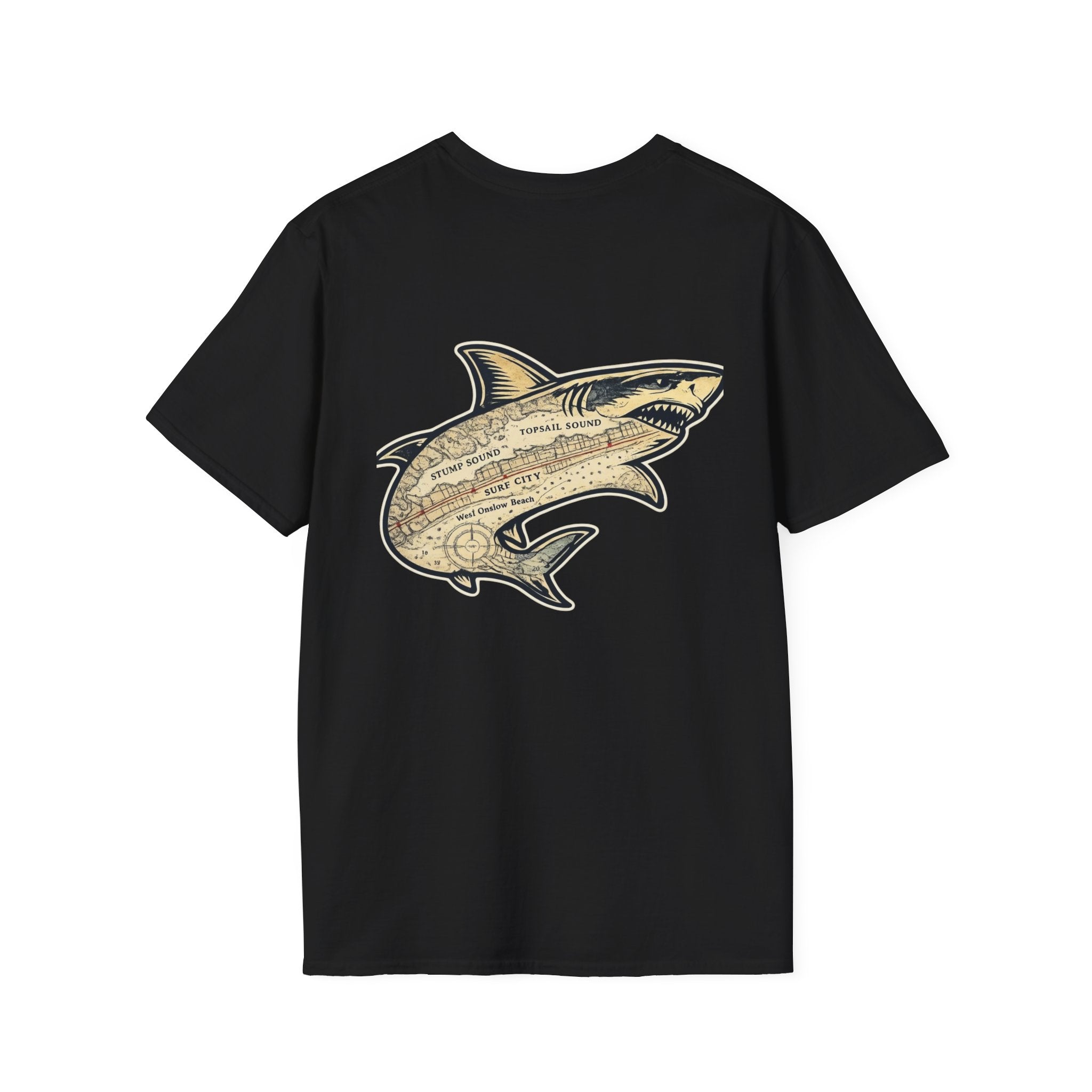 Topsail Sound Bull Shark Navigation T-Shirt