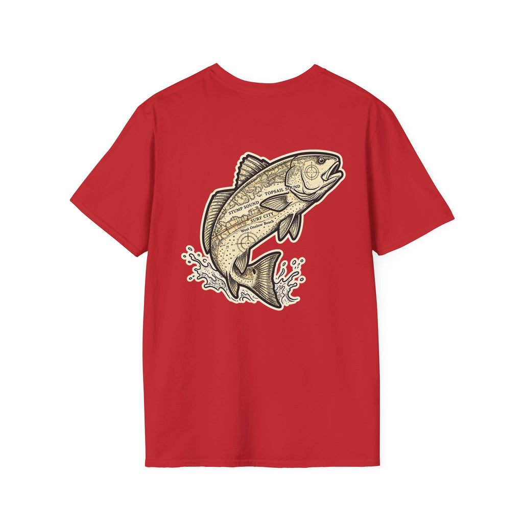 Topsail Sound Navigation Red Drum Premium T-Shirt