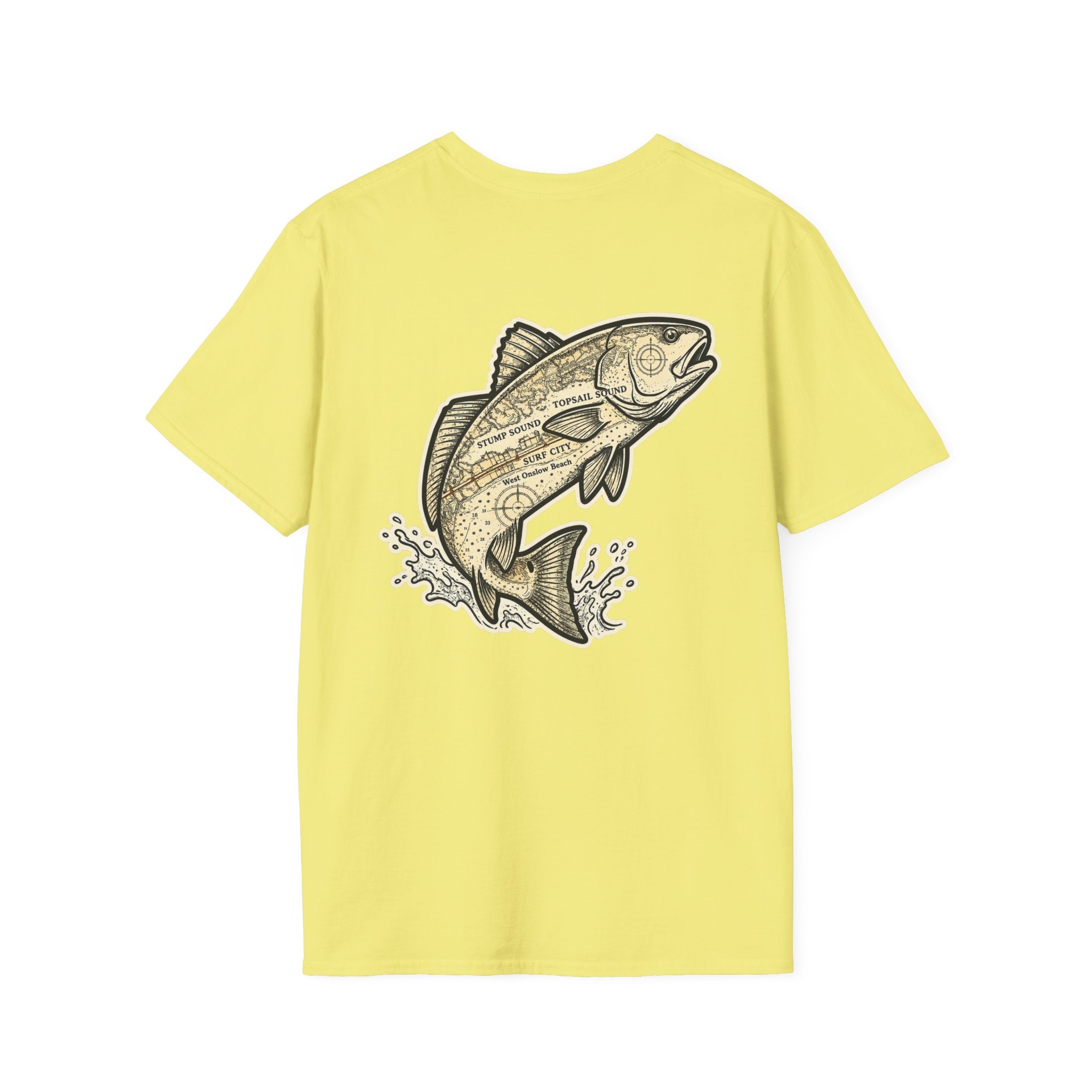 Topsail Sound Navigation Red Drum Premium T-Shirt
