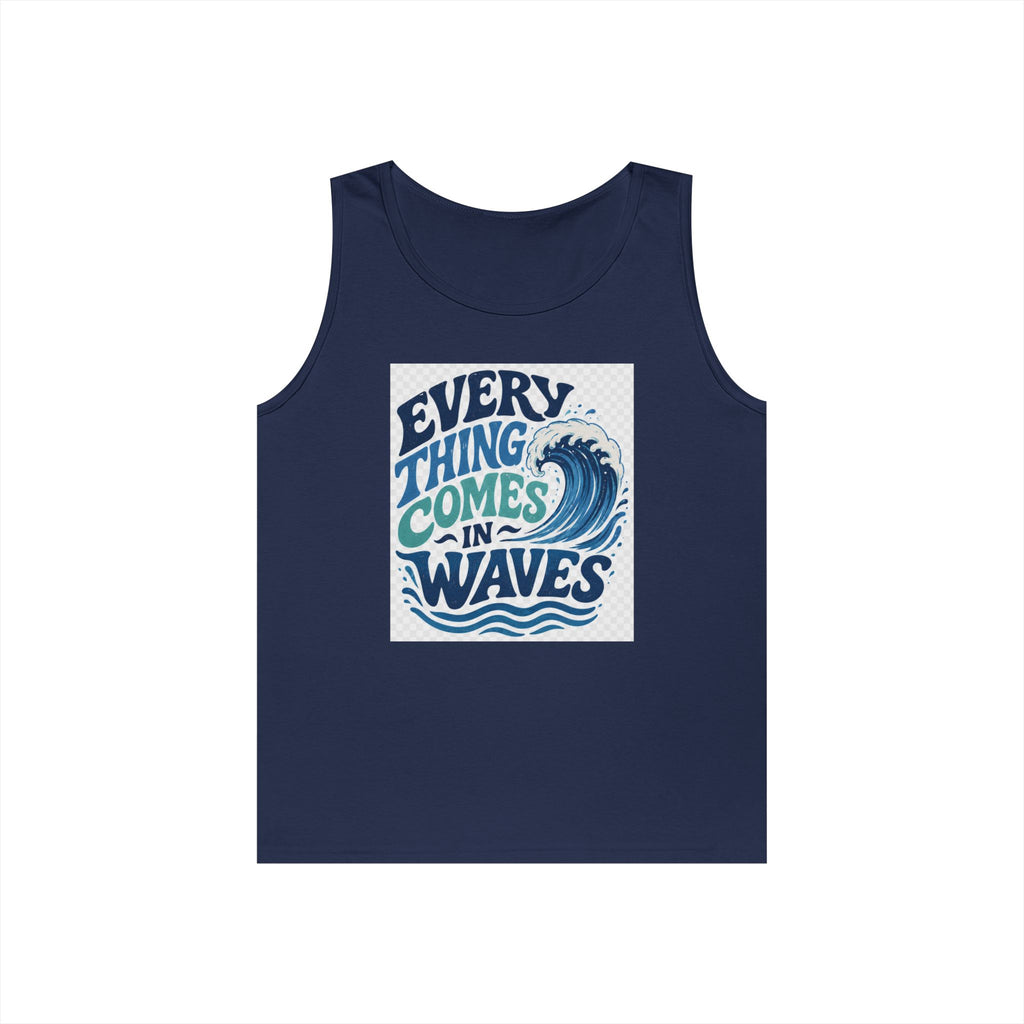 Everything Comes in Waves Coastal Graphic tee shirt