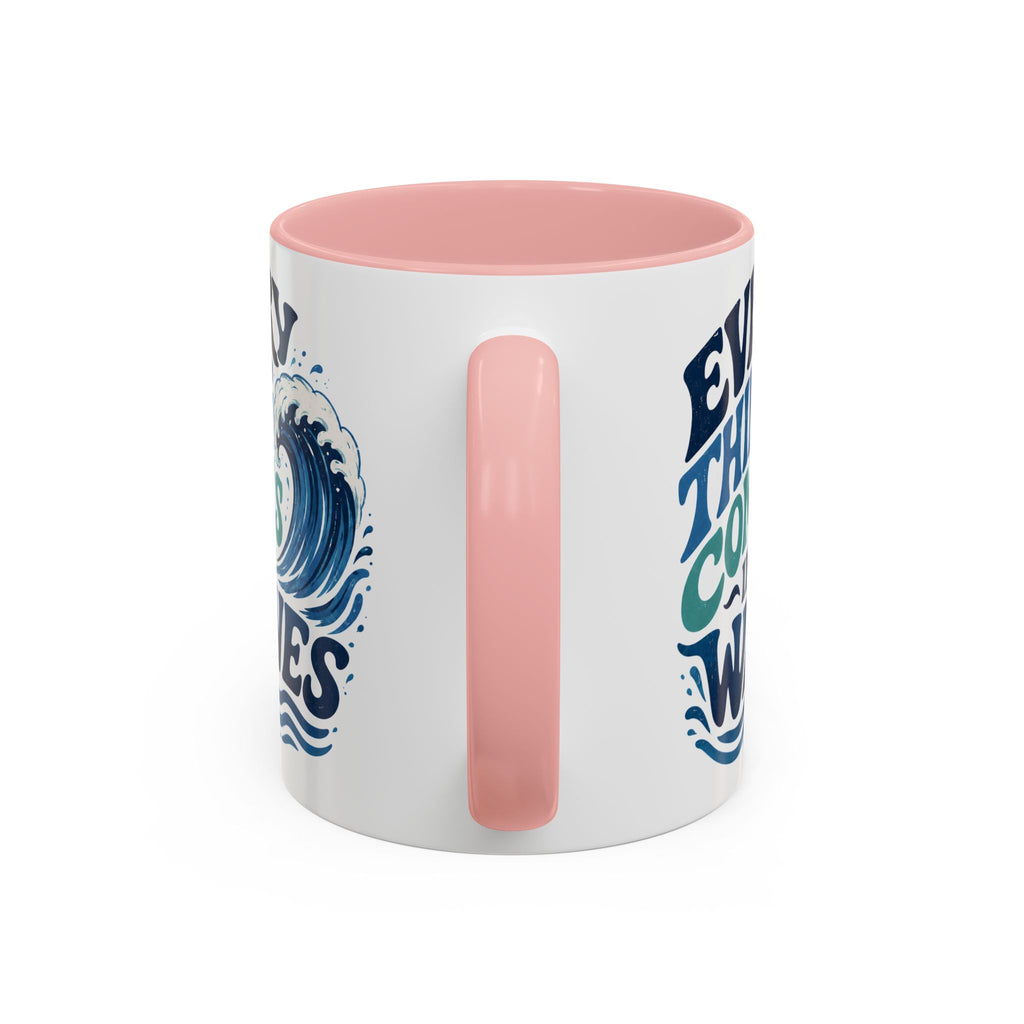 Everything Comes in Waves Coastal Coffee Cup