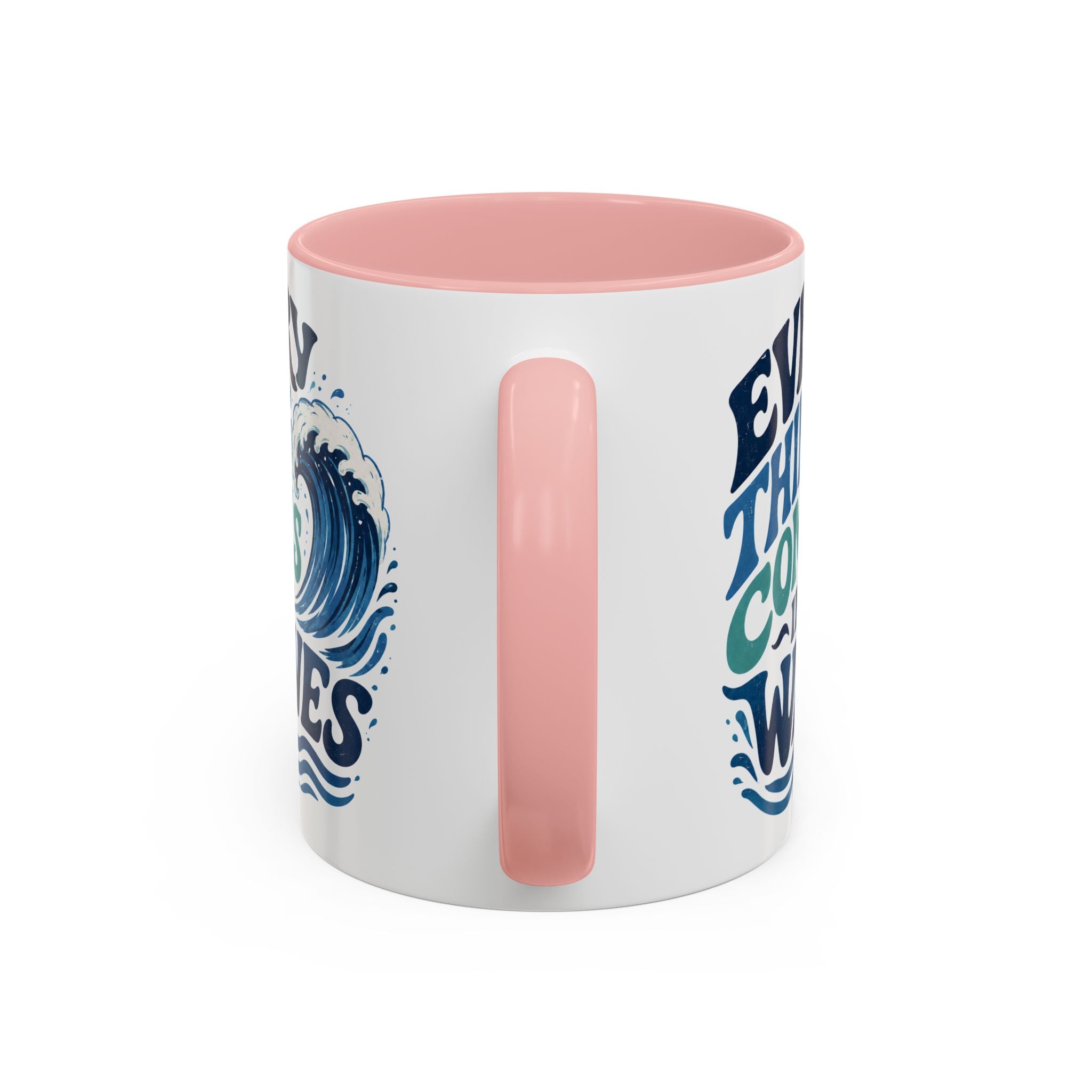 Everything Comes in Waves Coastal Coffee Cup