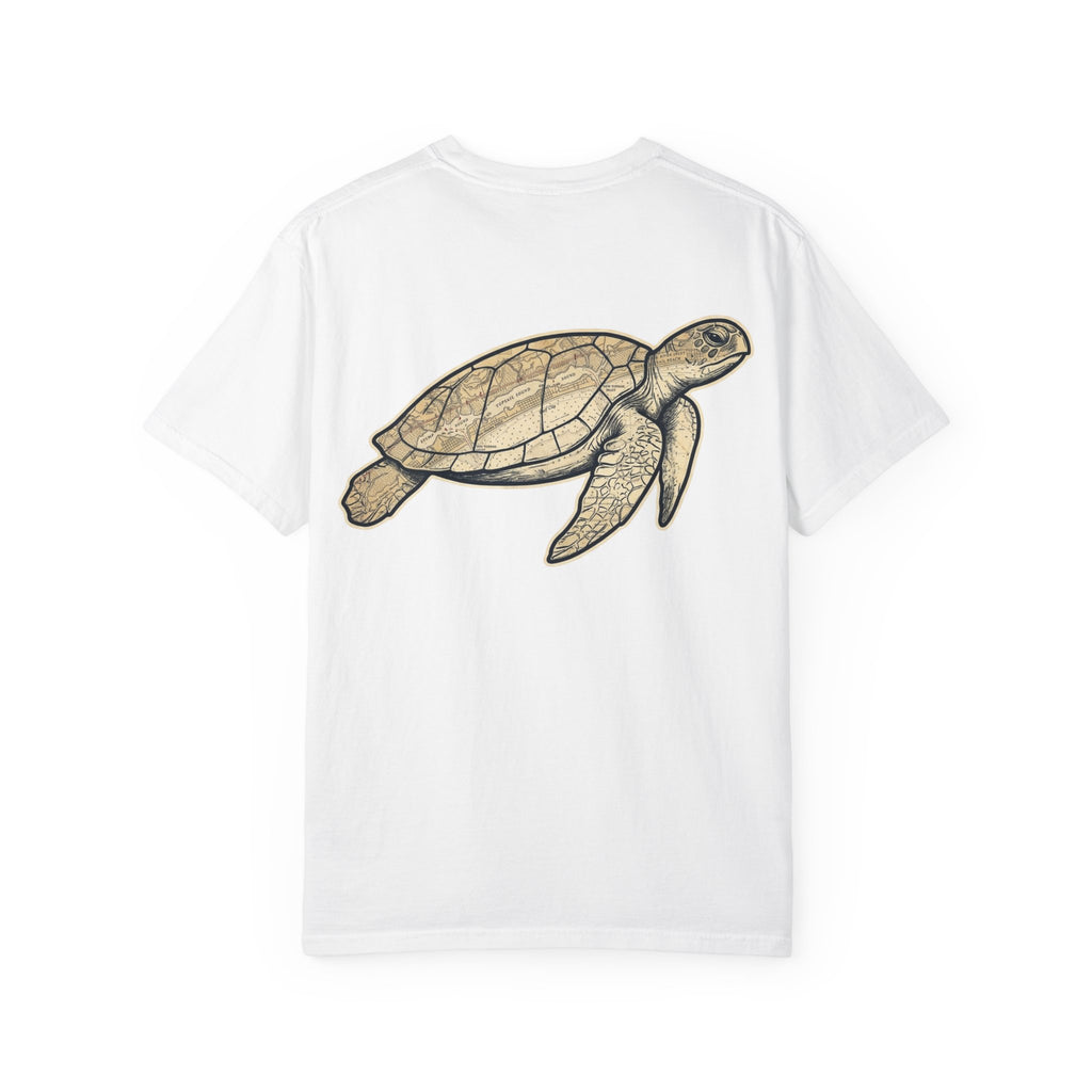 Sea Turtle Graphic T-Shirt — Coastal Vintage Turtle Tee