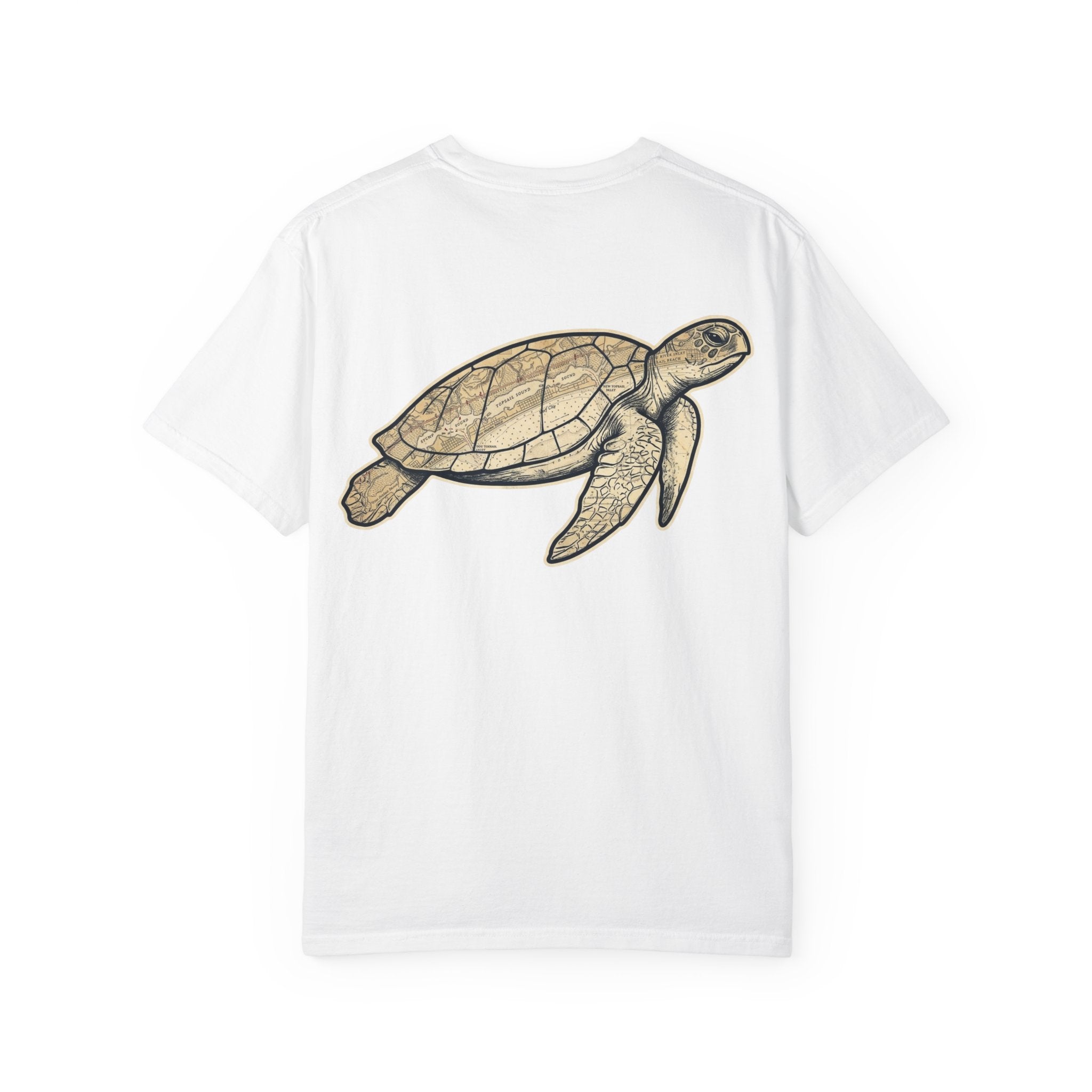 Sea Turtle Graphic T-Shirt — Coastal Vintage Turtle Tee