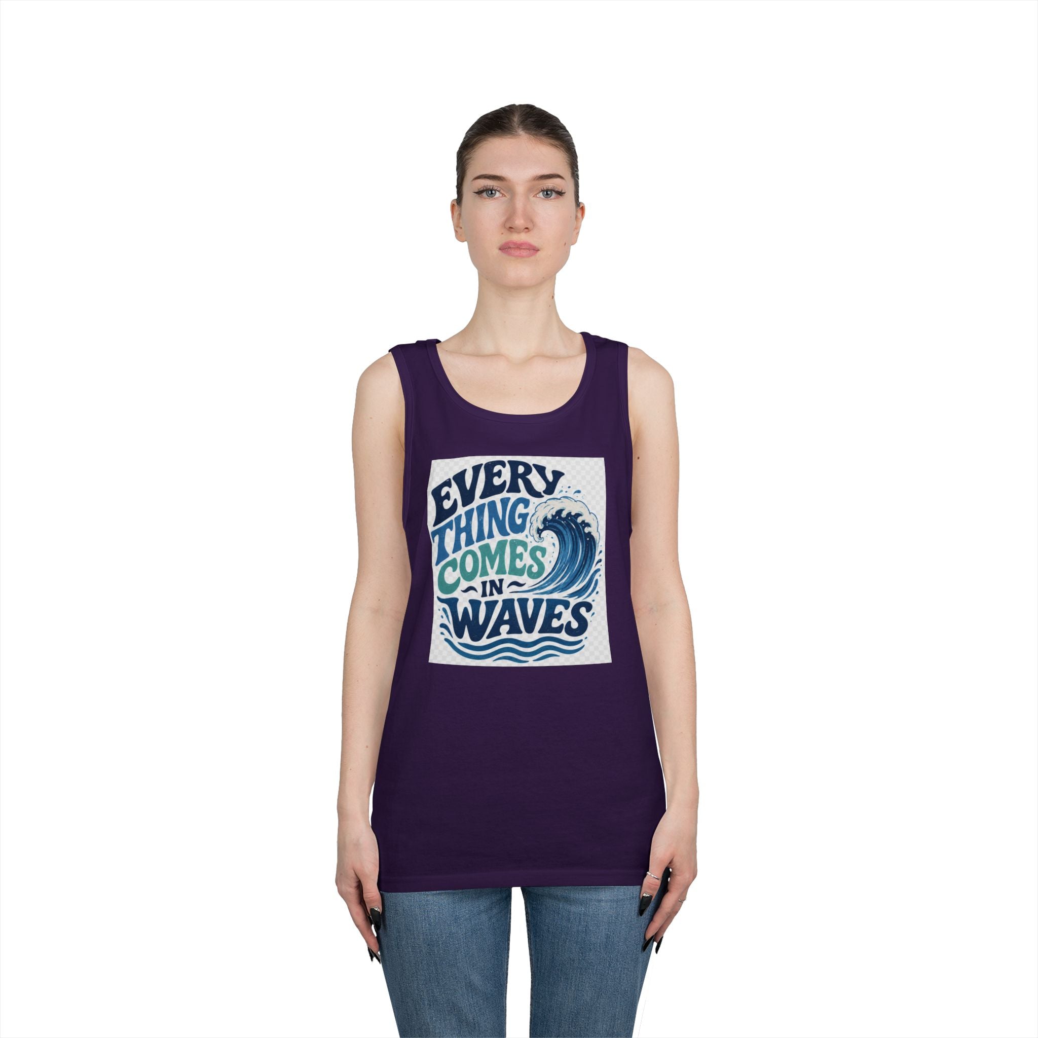 Everything Comes in Waves Coastal Graphic tee shirt