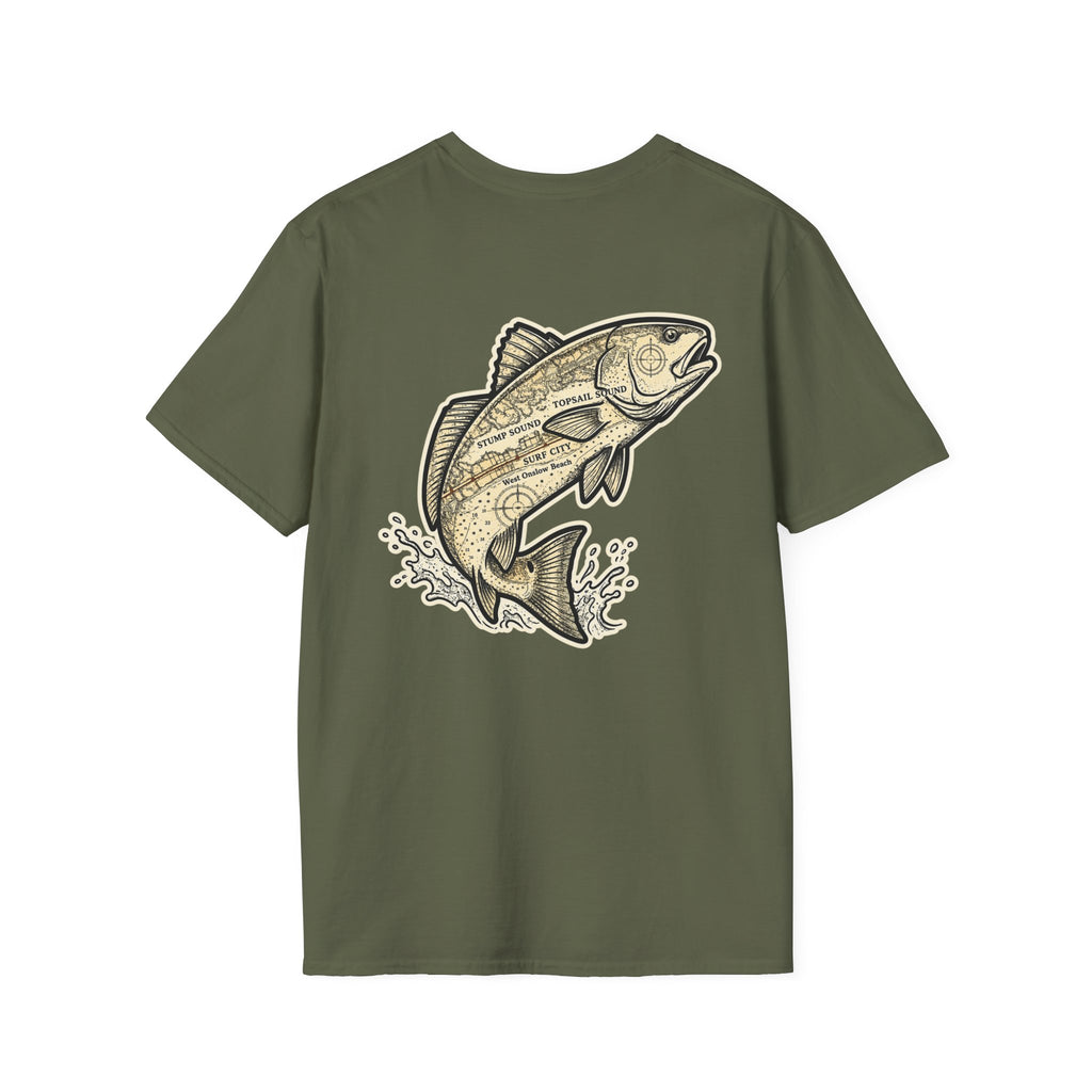 Topsail Sound Navigation Red Drum Premium T-Shirt