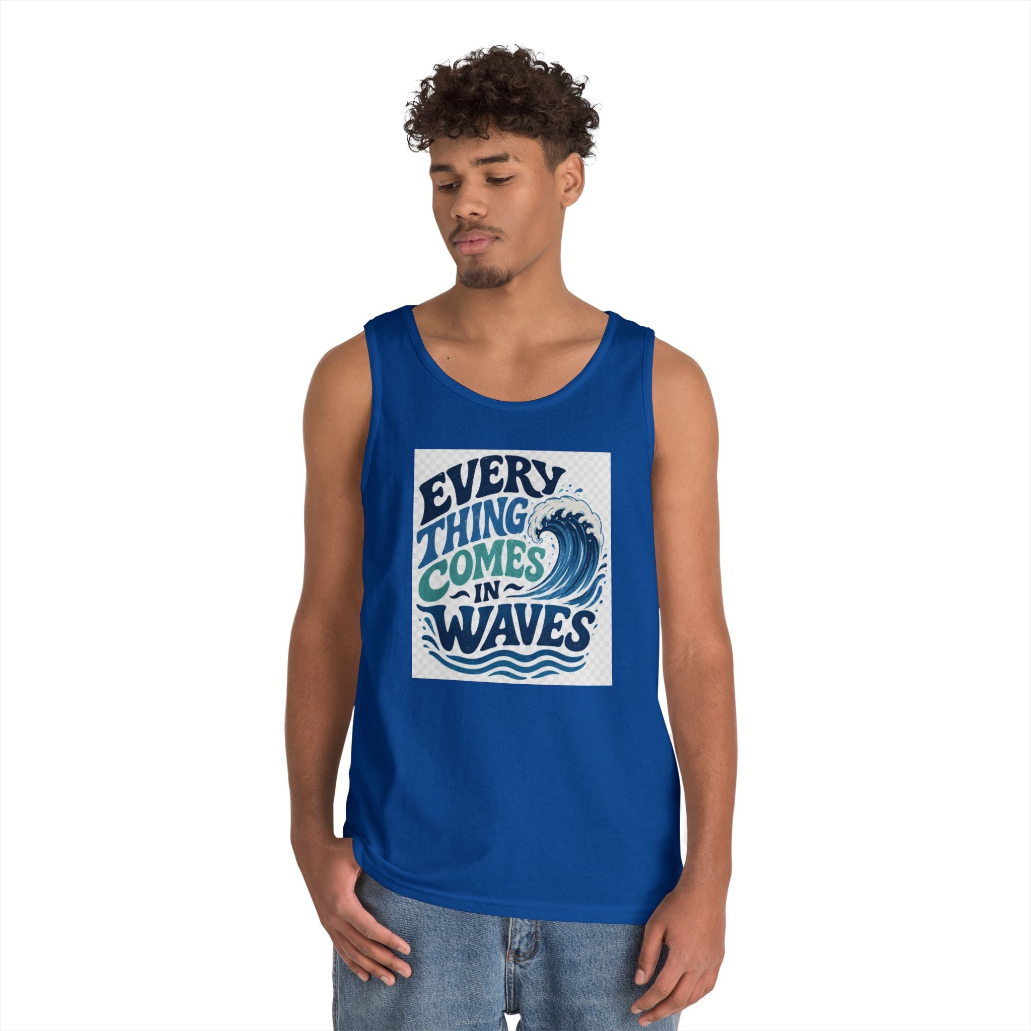 Everything Comes in Waves Coastal Graphic tee shirt