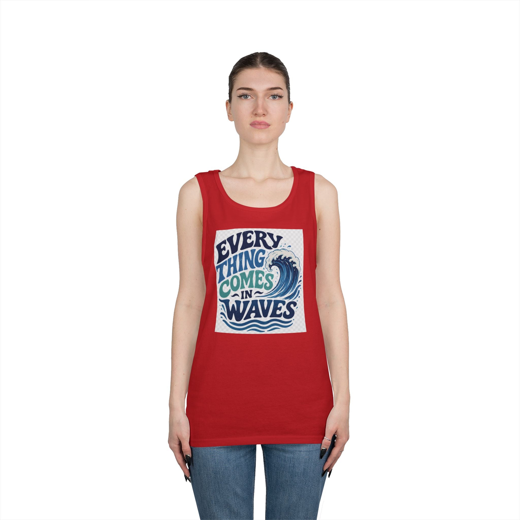 Everything Comes in Waves Coastal Graphic tee shirt