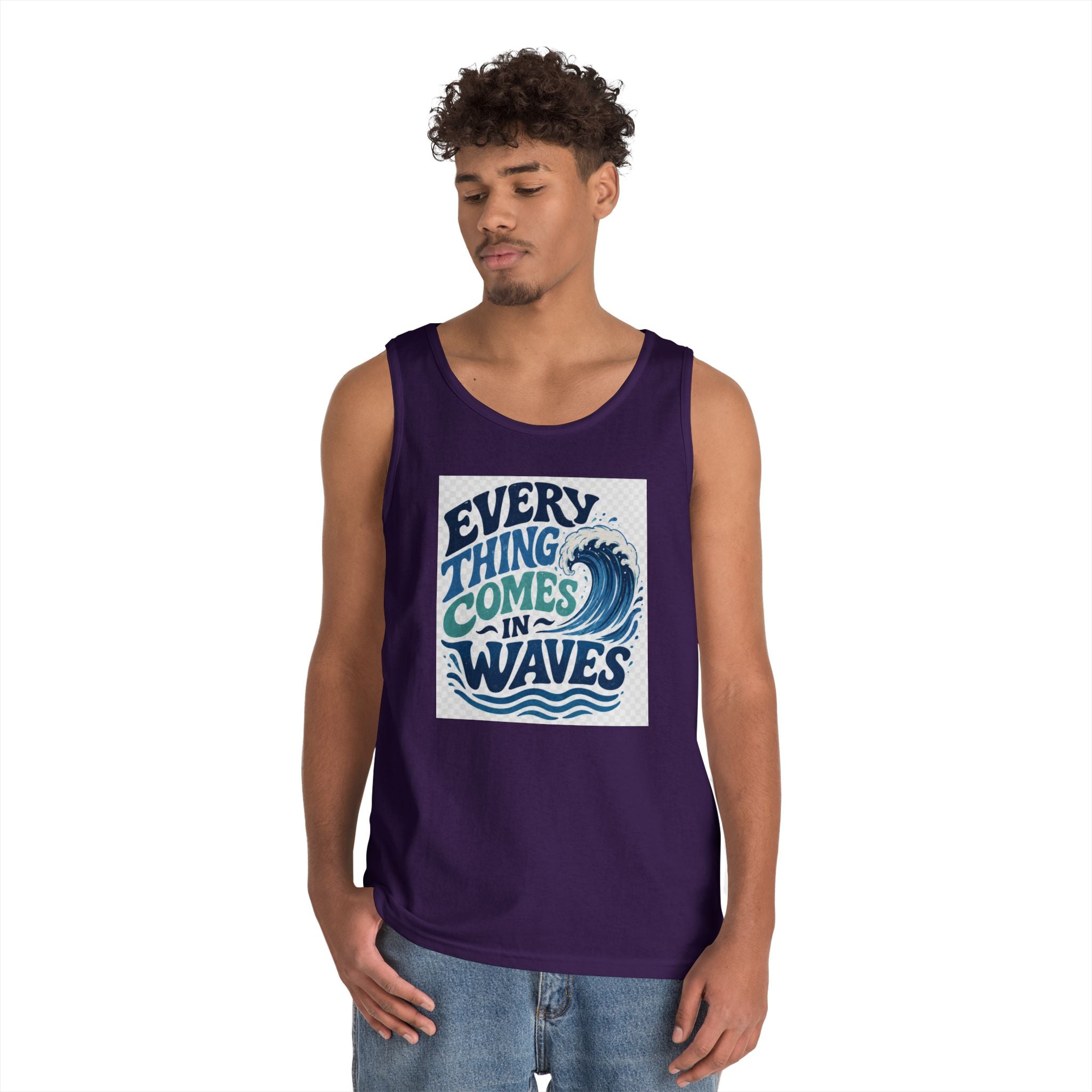 Everything Comes in Waves Coastal Graphic tee shirt