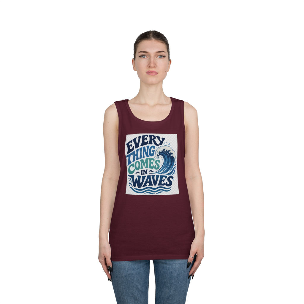 Everything Comes in Waves Coastal Graphic tee shirt