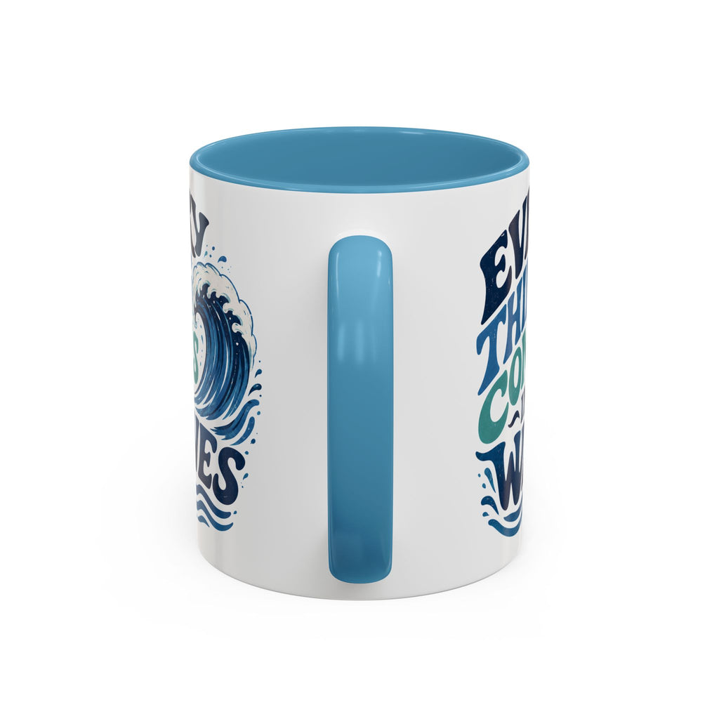 Everything Comes in Waves Coastal Coffee Cup