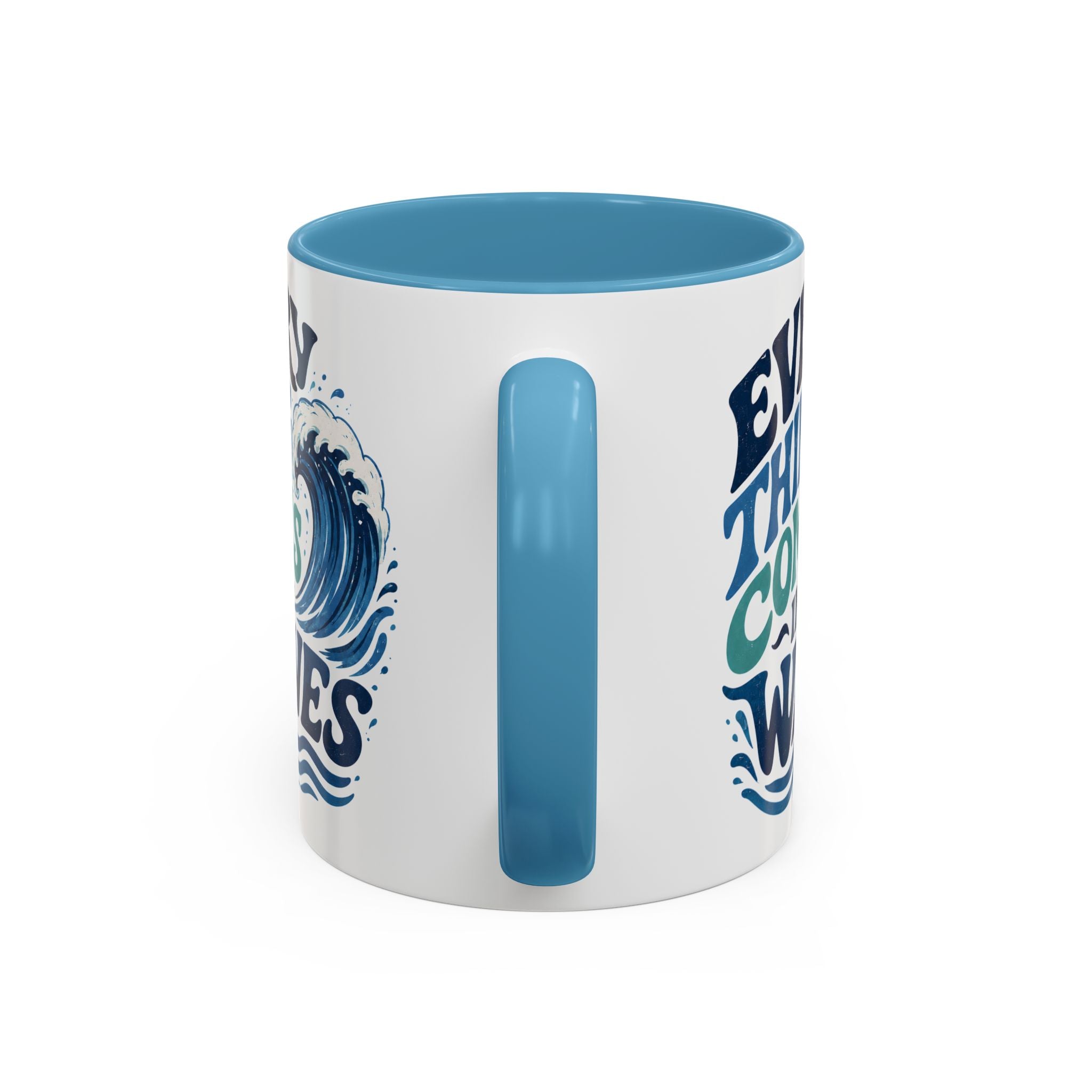 Everything Comes in Waves Coastal Coffee Cup
