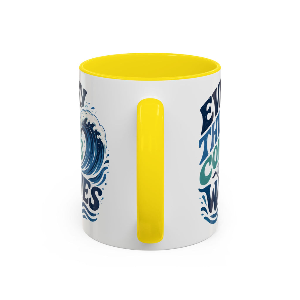 Everything Comes in Waves Coastal Coffee Cup