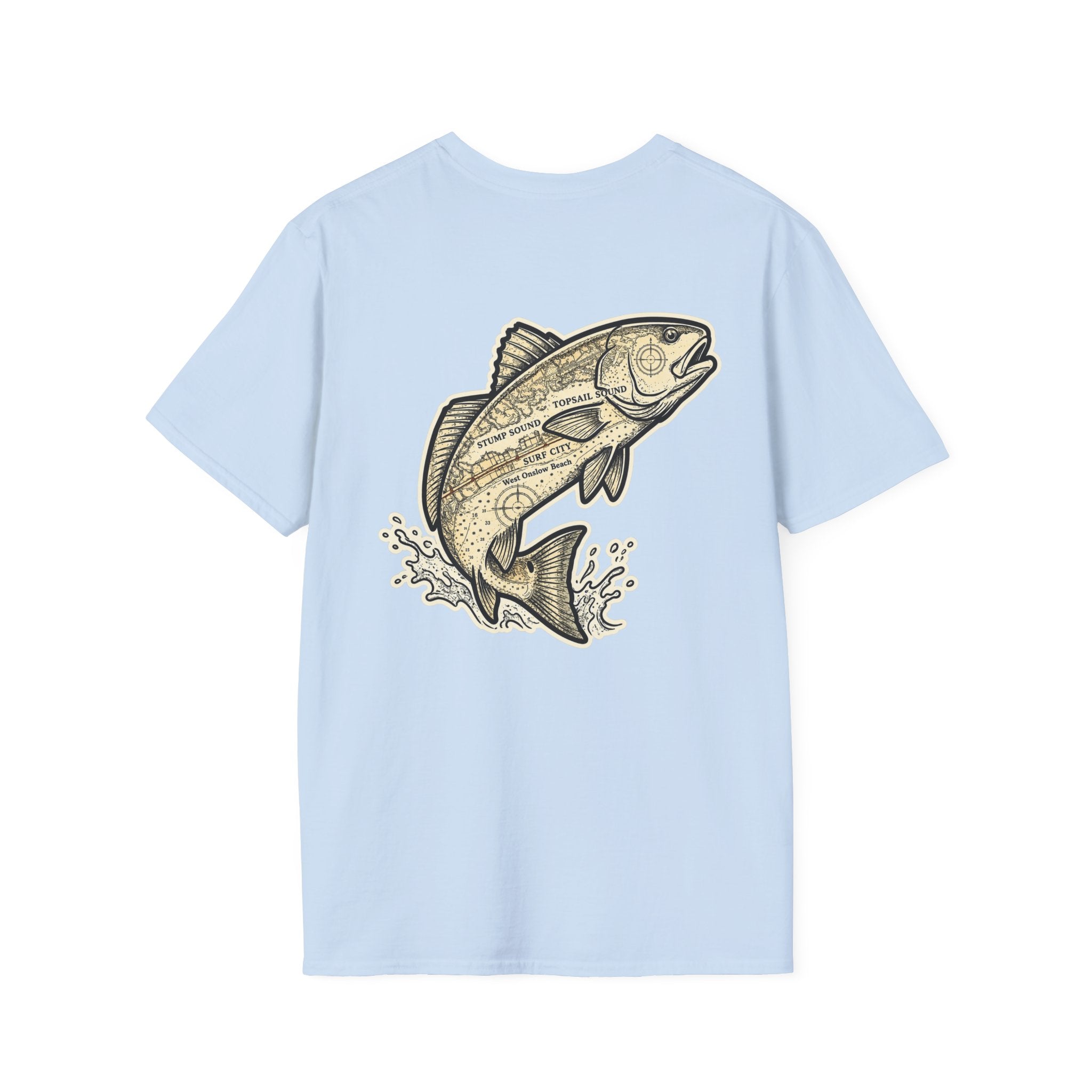 Topsail Sound Navigation Red Drum Premium T-Shirt