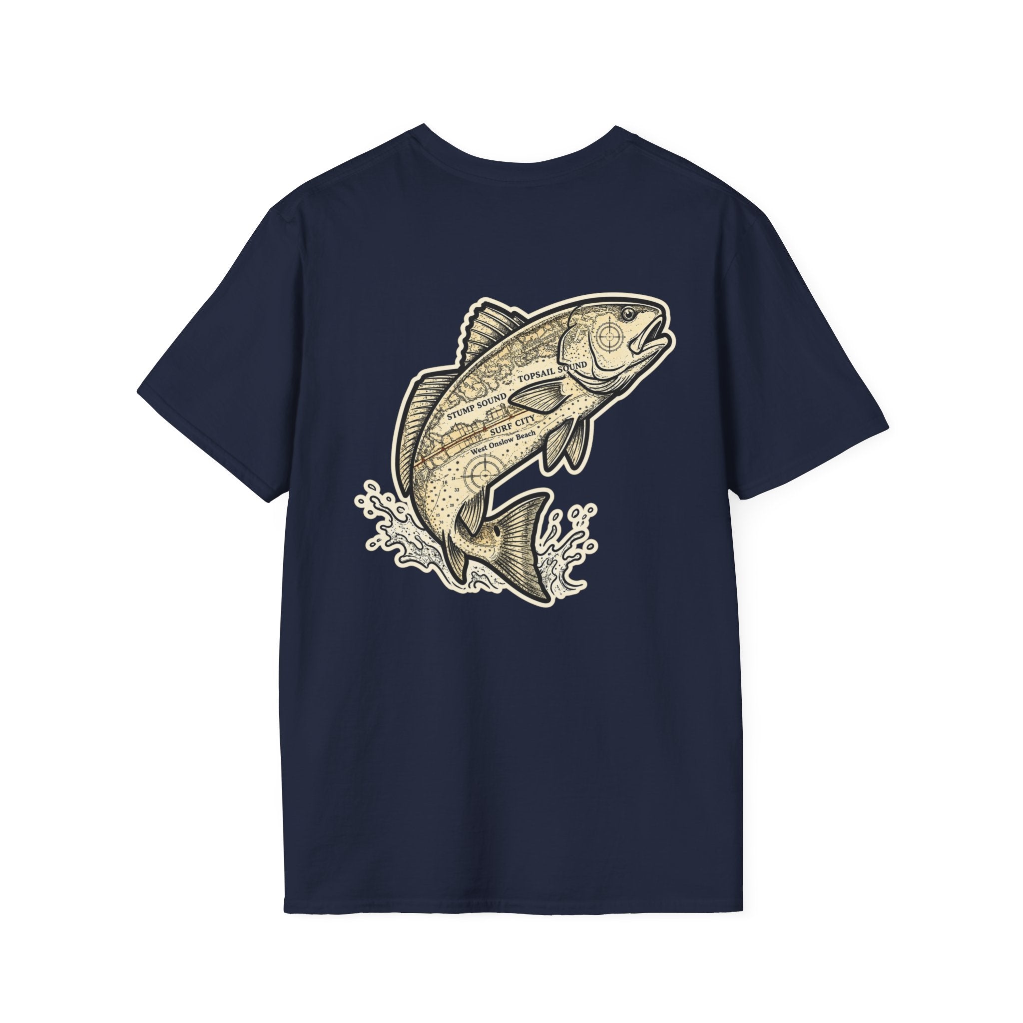 Topsail Sound Navigation Red Drum Premium T-Shirt