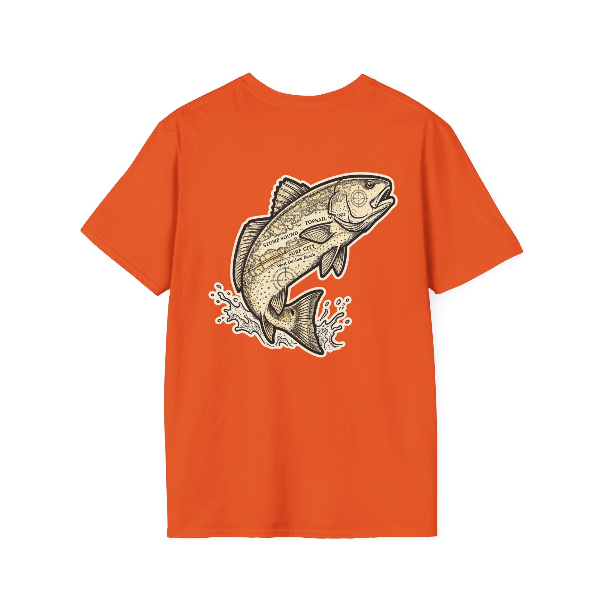 Topsail Sound Navigation Red Drum Premium T-Shirt