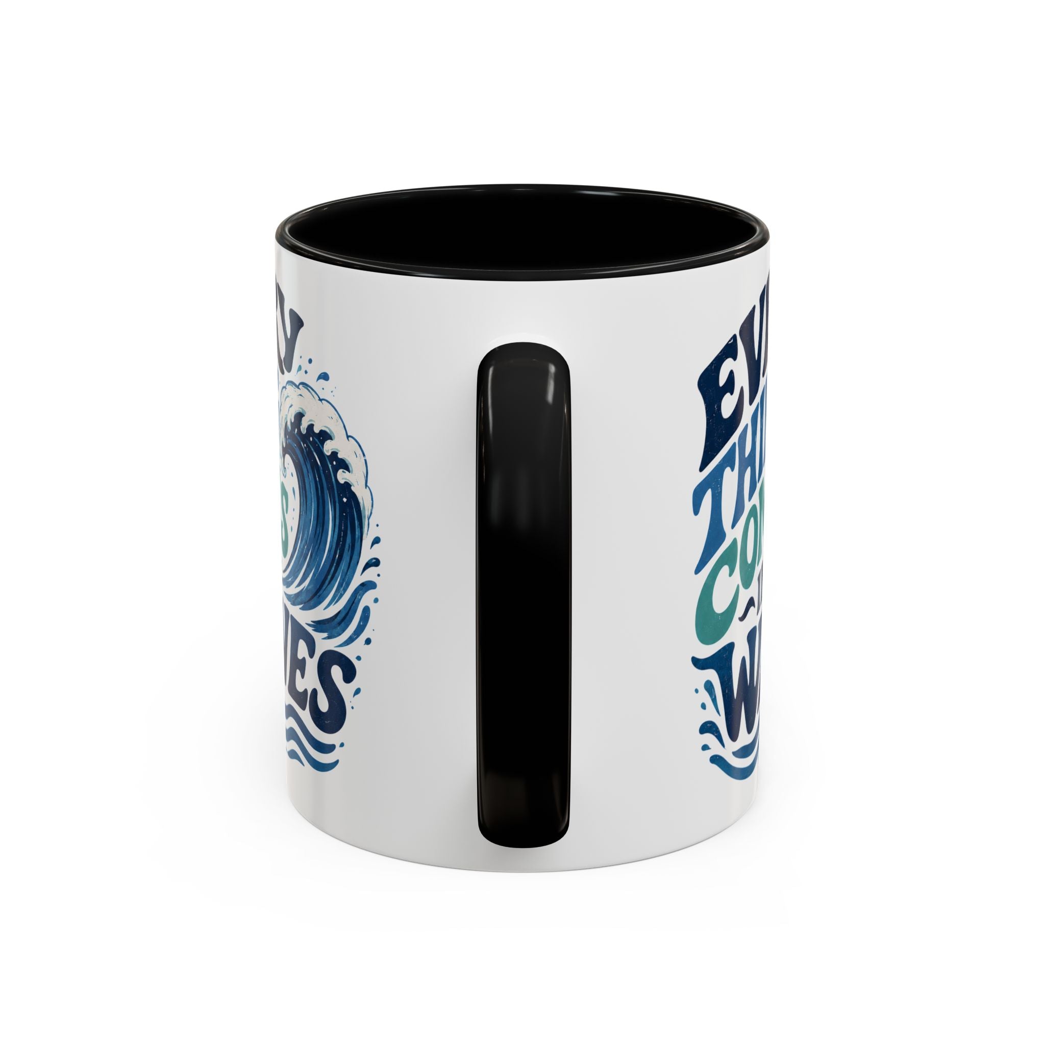 Everything Comes in Waves Coastal Coffee Cup