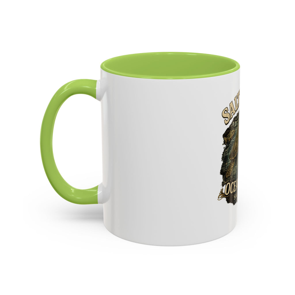 Salty Soul Ocean Bound Turtle Accent Coffee Mug – 11/15oz