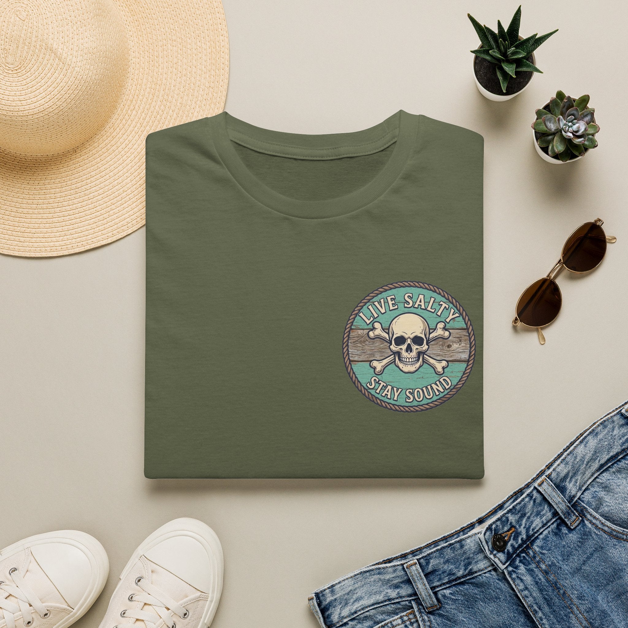 Topsail Sound Navigation Red Drum Premium T-Shirt
