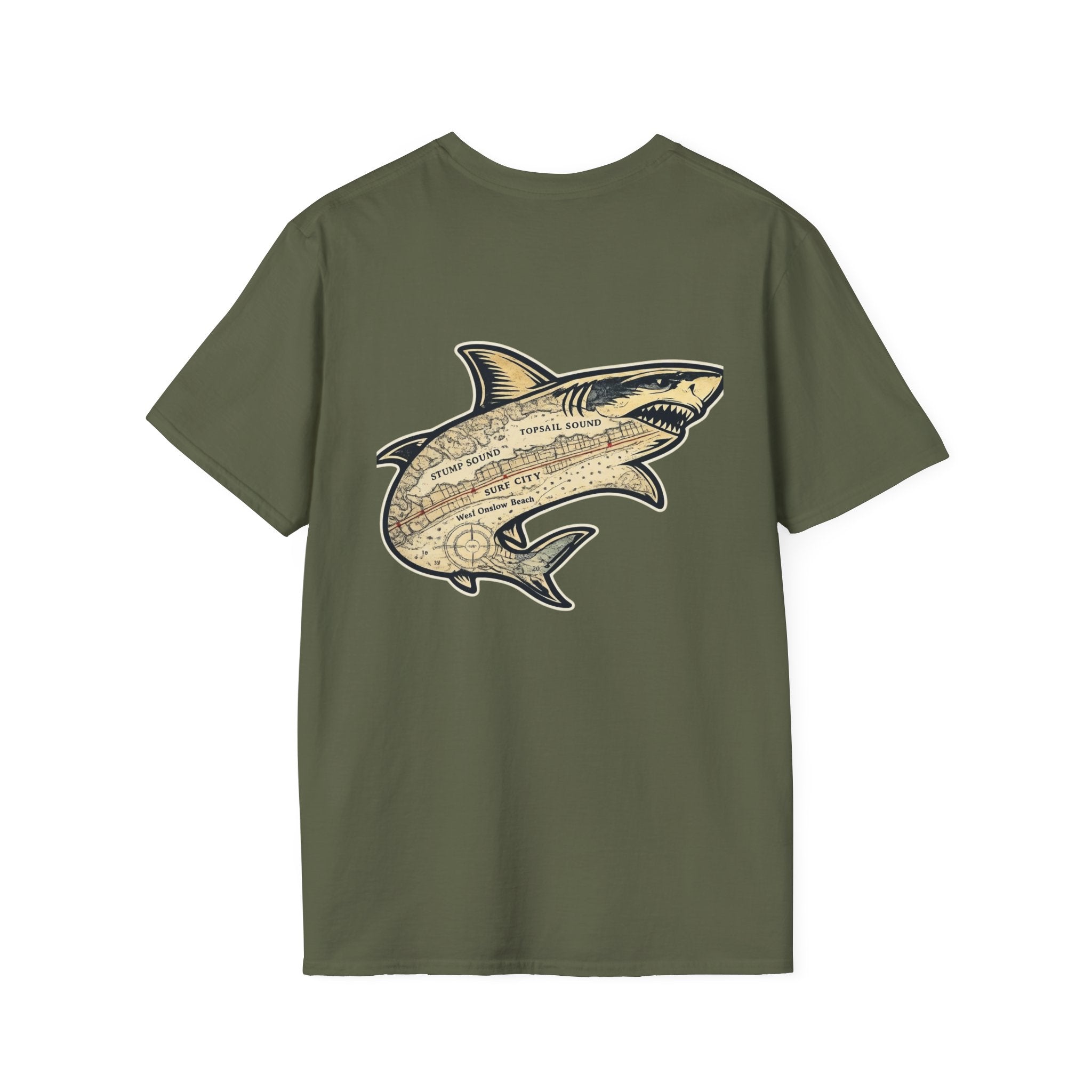 Topsail Sound Bull Shark Navigation T-Shirt