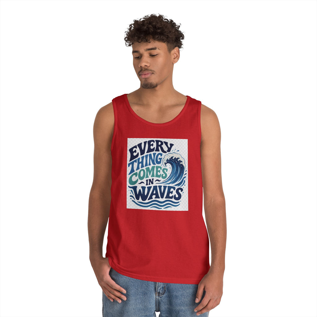 Everything Comes in Waves Coastal Graphic tee shirt