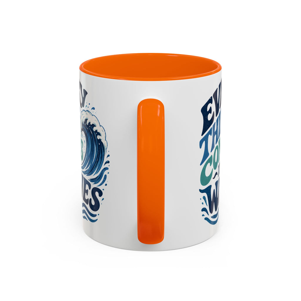 Everything Comes in Waves Coastal Coffee Cup