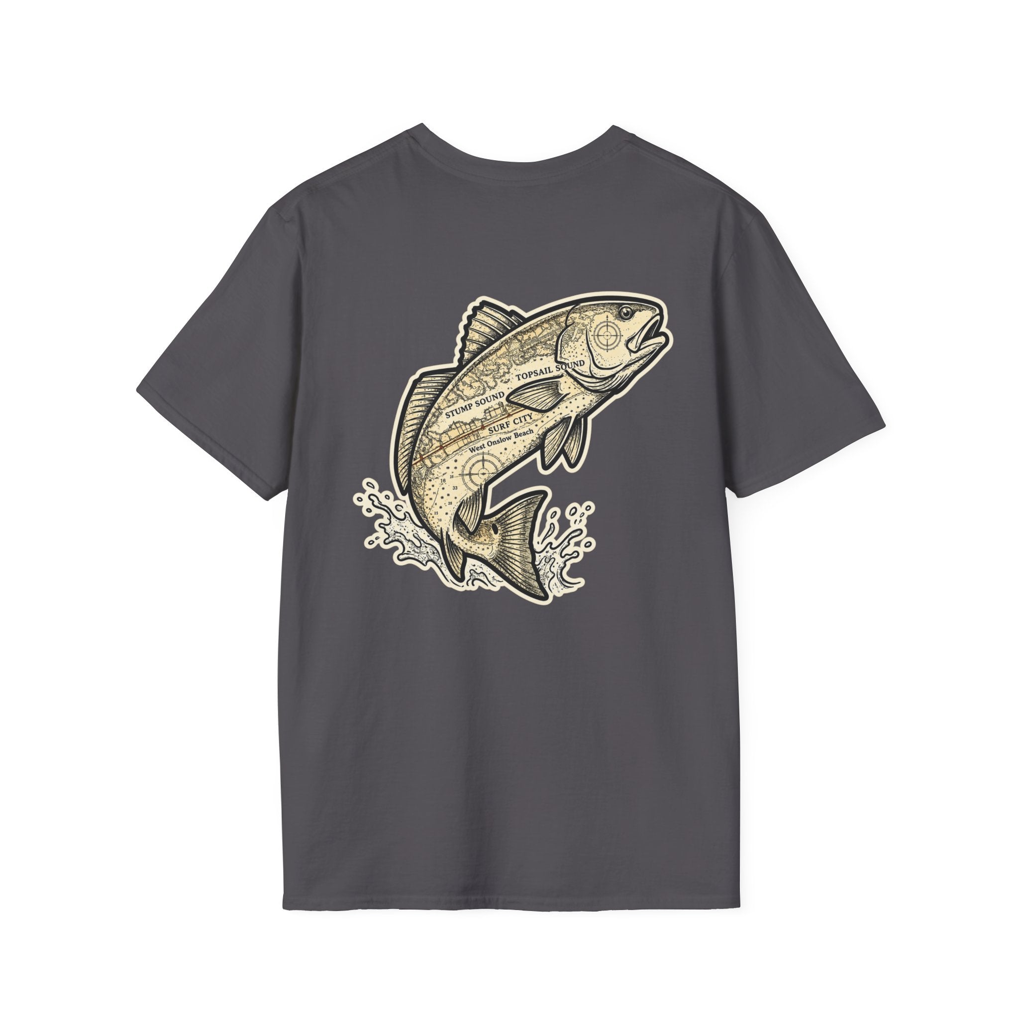 Topsail Sound Navigation Red Drum Premium T-Shirt
