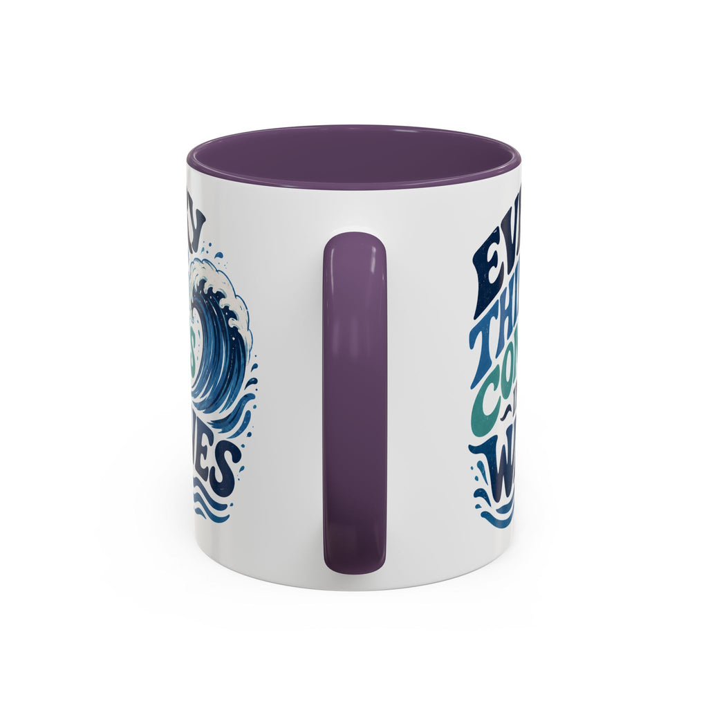 Everything Comes in Waves Coastal Coffee Cup
