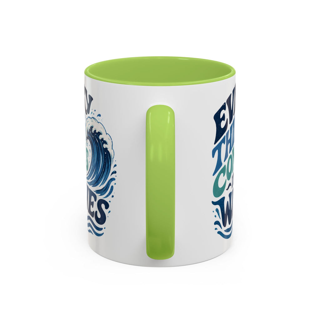 Everything Comes in Waves Coastal Coffee Cup