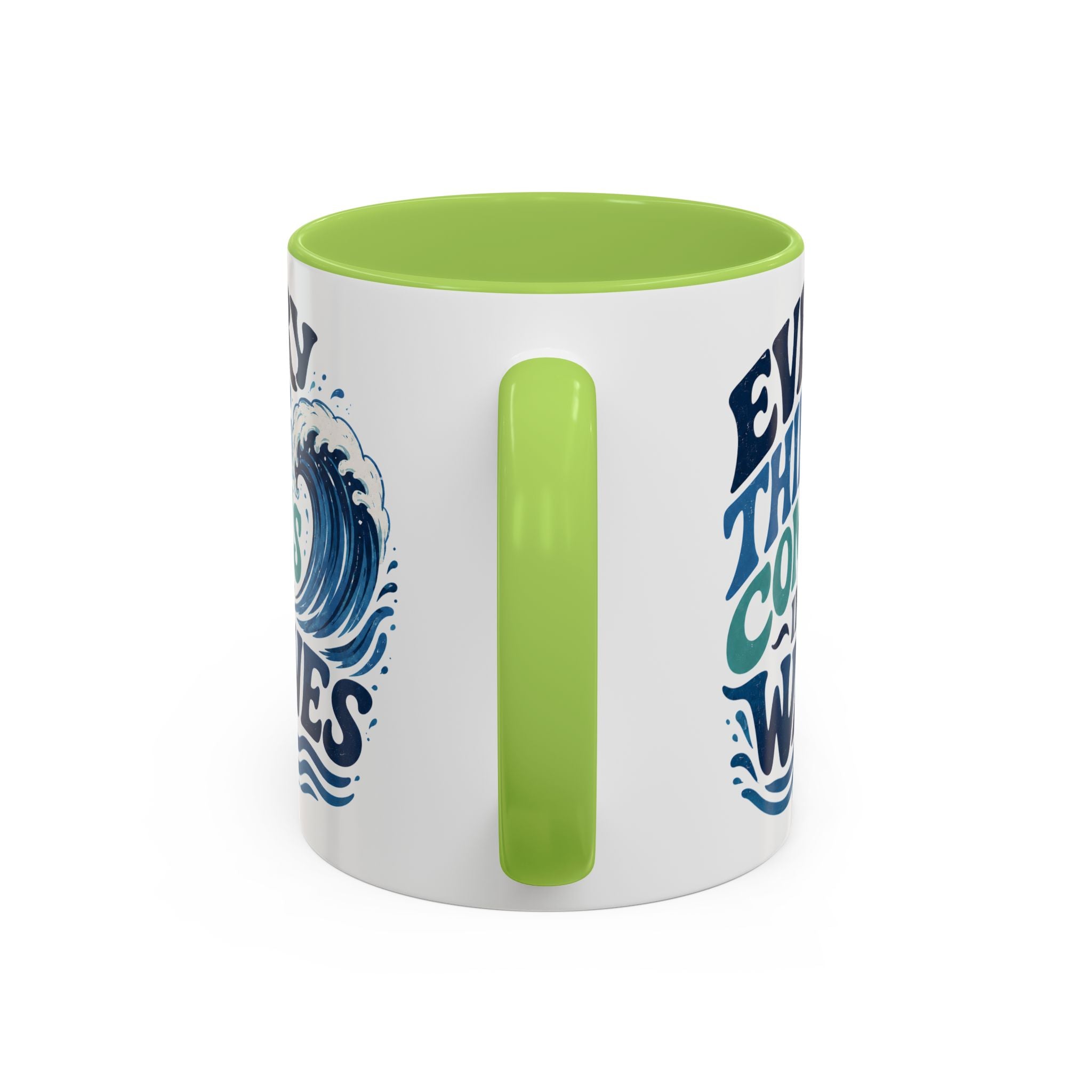 Everything Comes in Waves Coastal Coffee Cup