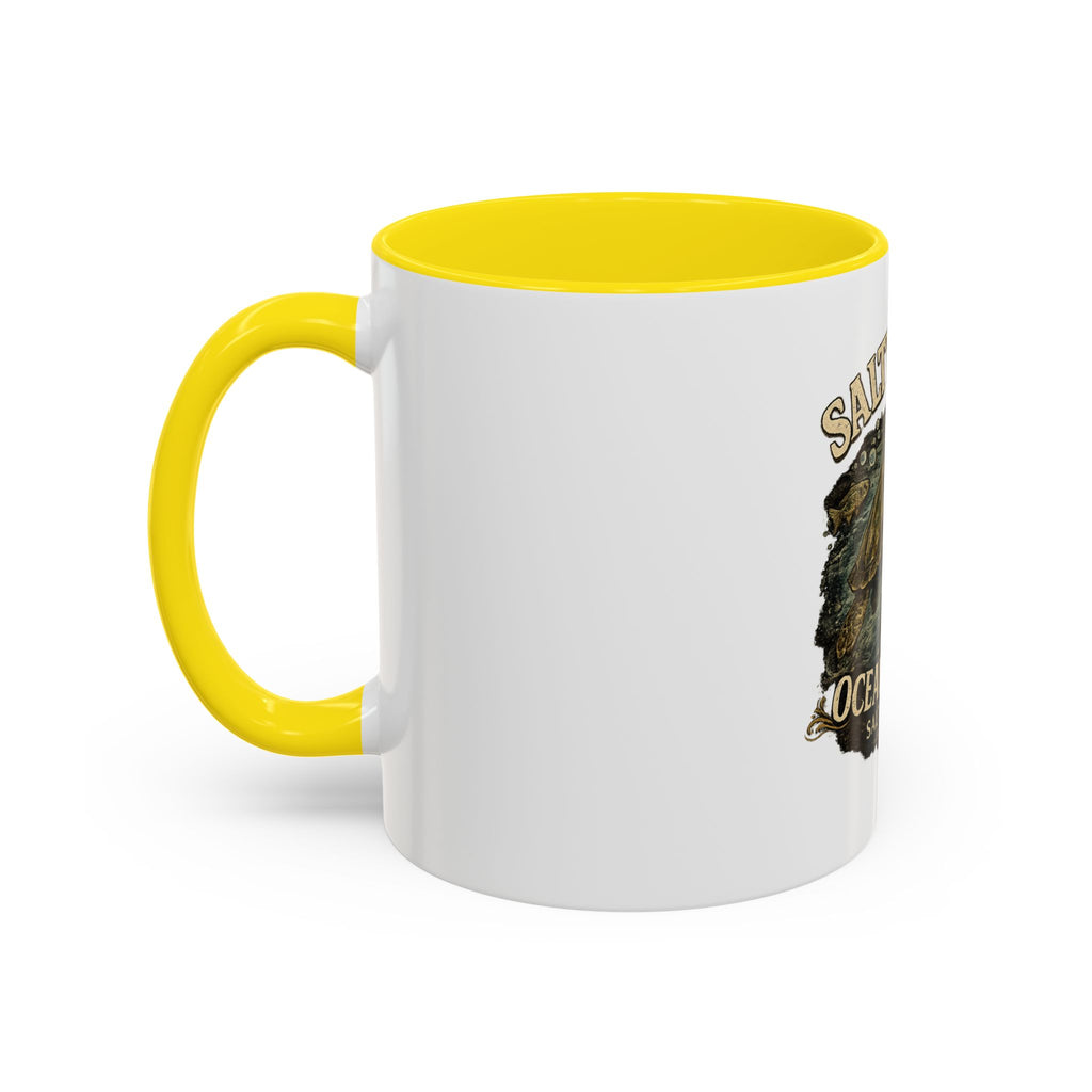 Salty Soul Ocean Bound Turtle Accent Coffee Mug – 11/15oz