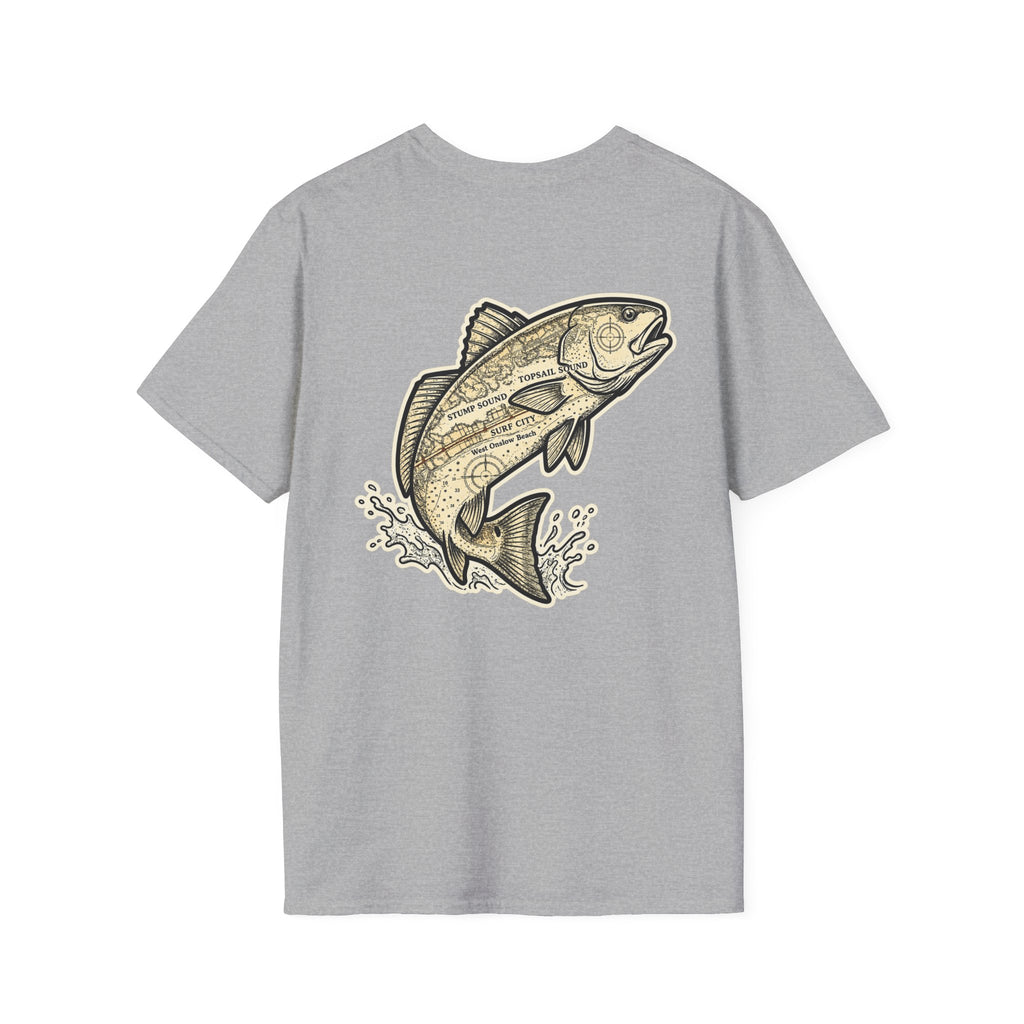 Topsail Sound Navigation Red Drum Premium T-Shirt