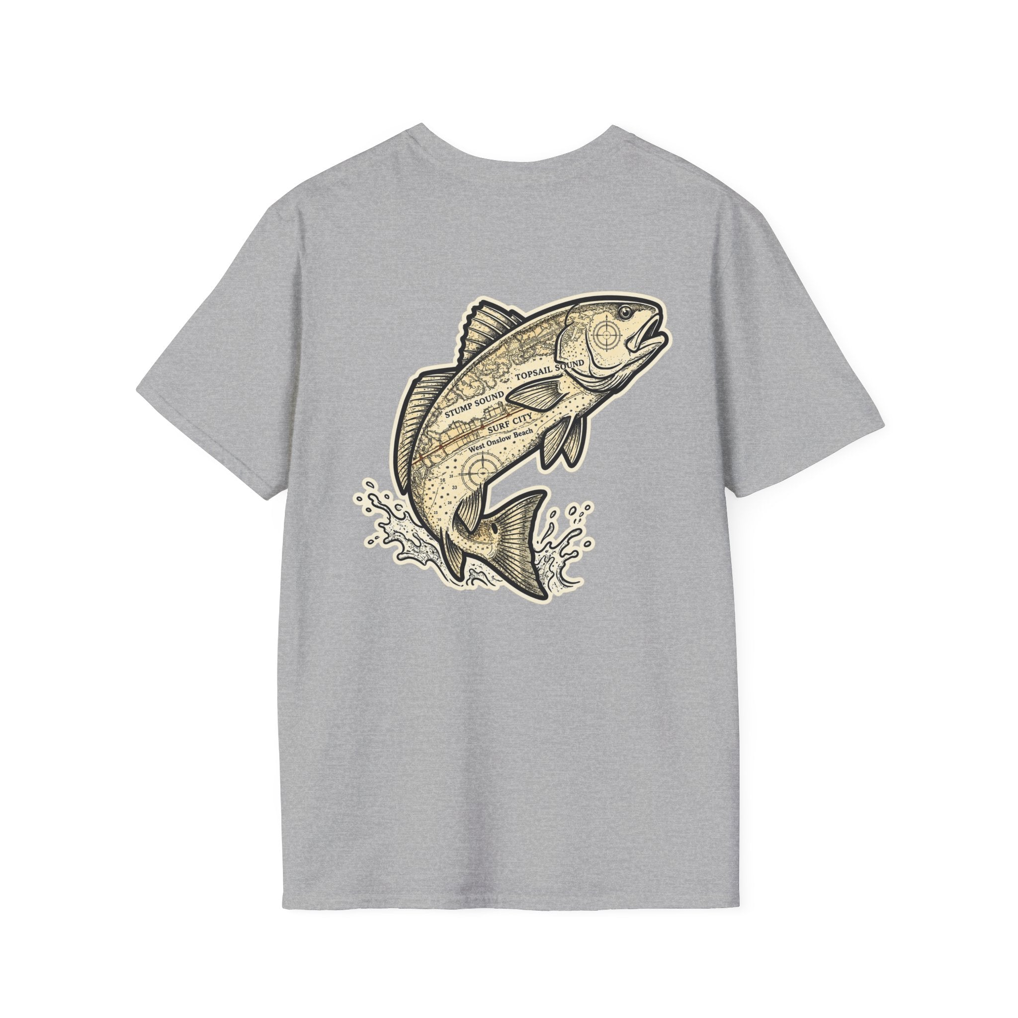 Topsail Sound Navigation Red Drum Premium T-Shirt