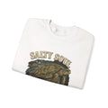 Sea Turtle Crewneck Sweatshirt - "Salty Soul Ocean Bound" Vintage Coastal Pullover