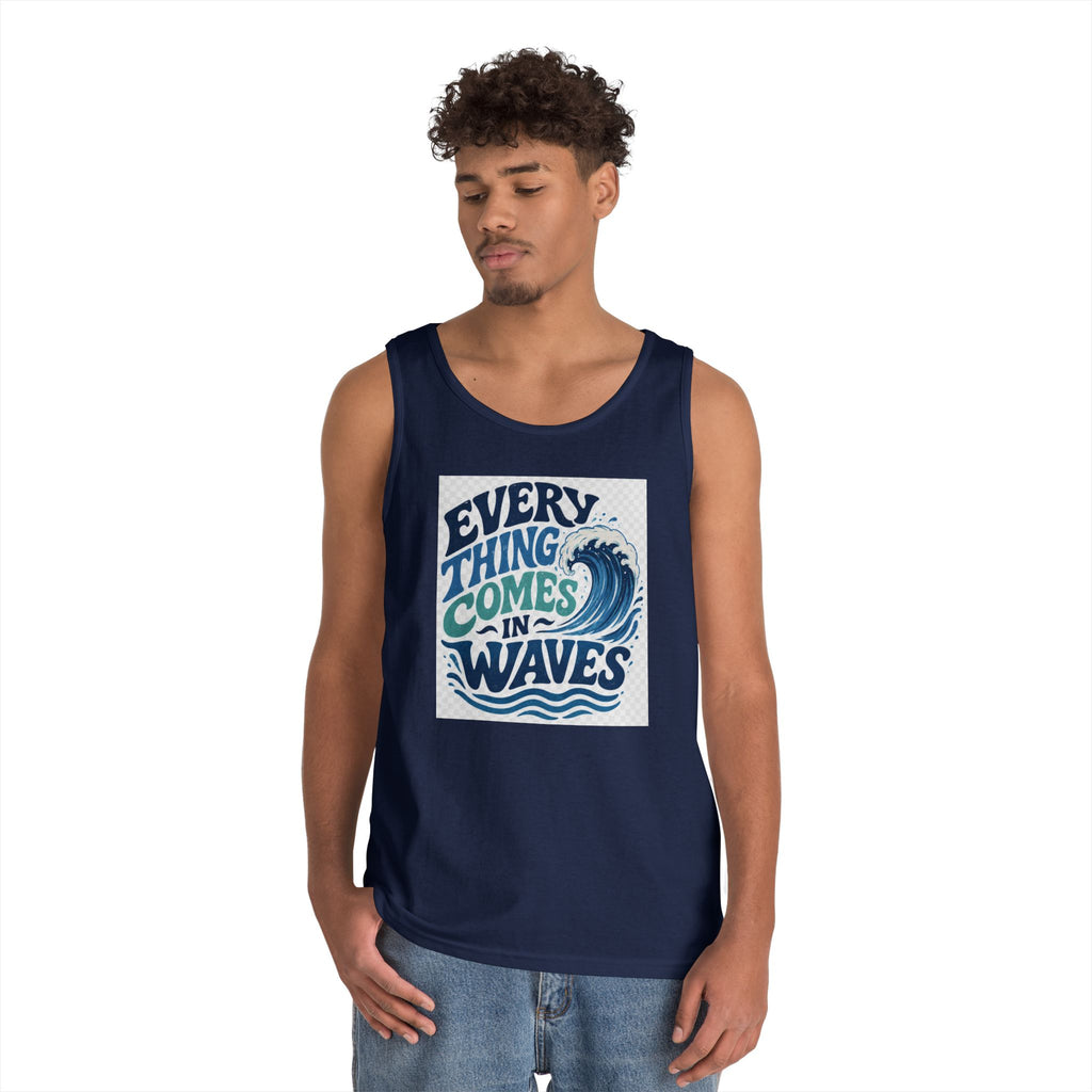 Everything Comes in Waves Coastal Graphic tee shirt
