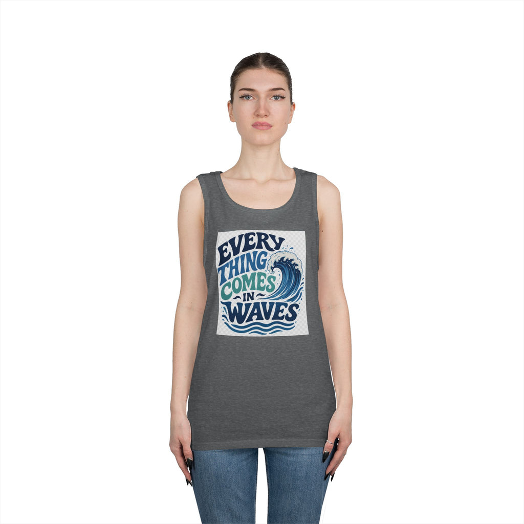 Everything Comes in Waves Coastal Graphic tee shirt