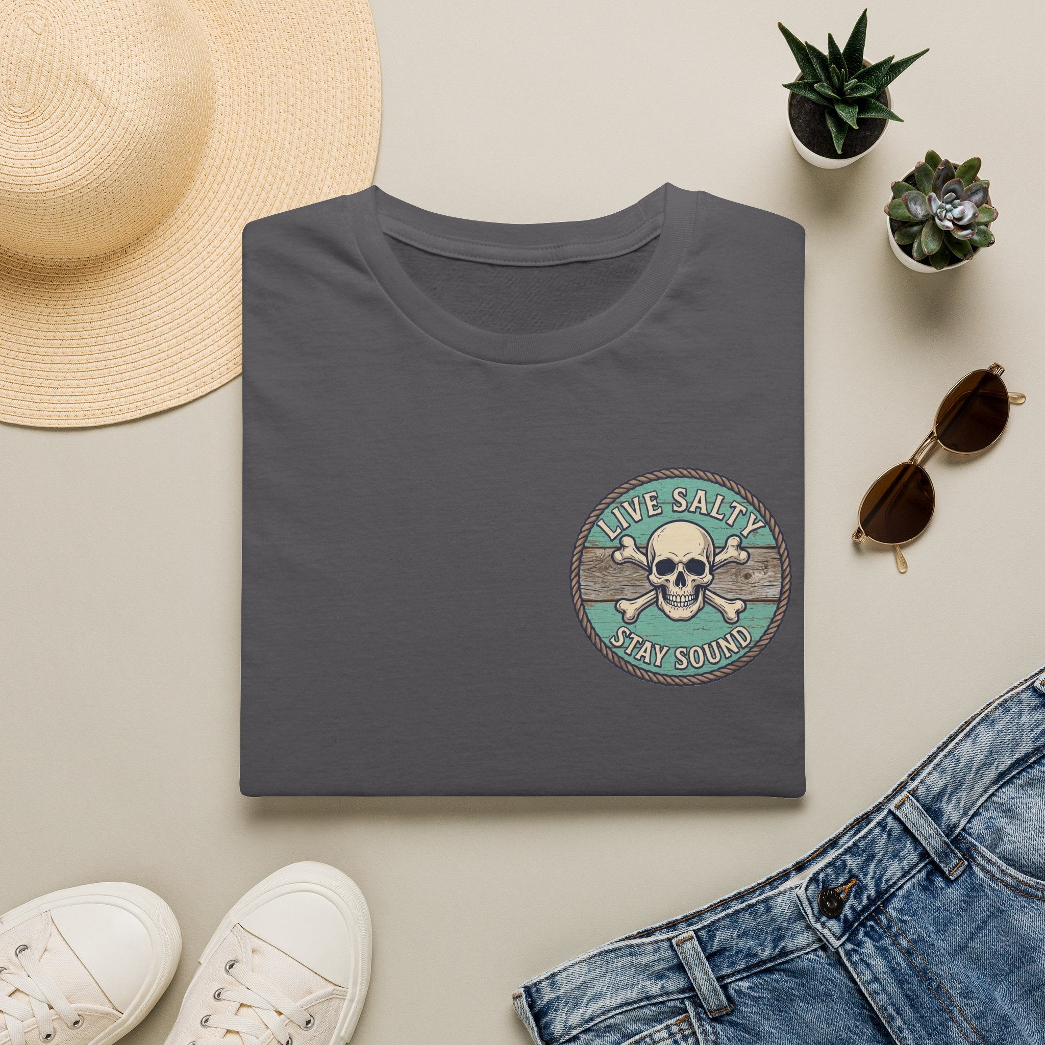 Topsail Sound Navigation Red Drum Premium T-Shirt