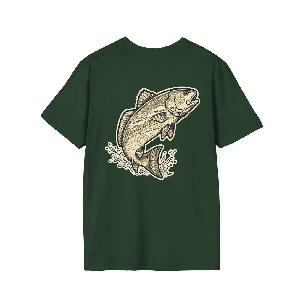 Topsail Sound Navigation Red Drum Premium T-Shirt