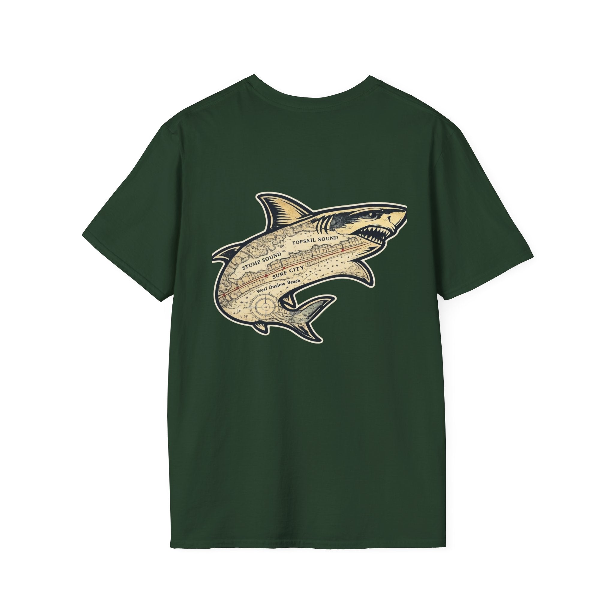 Topsail Sound Bull Shark Navigation T-Shirt