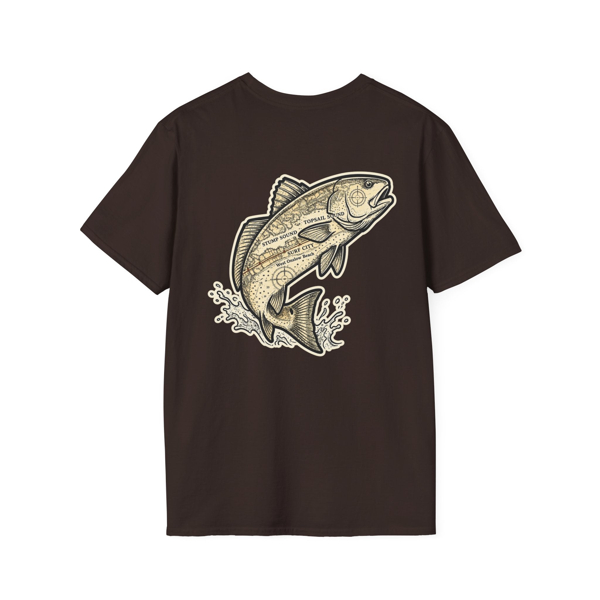 Topsail Sound Navigation Red Drum Premium T-Shirt