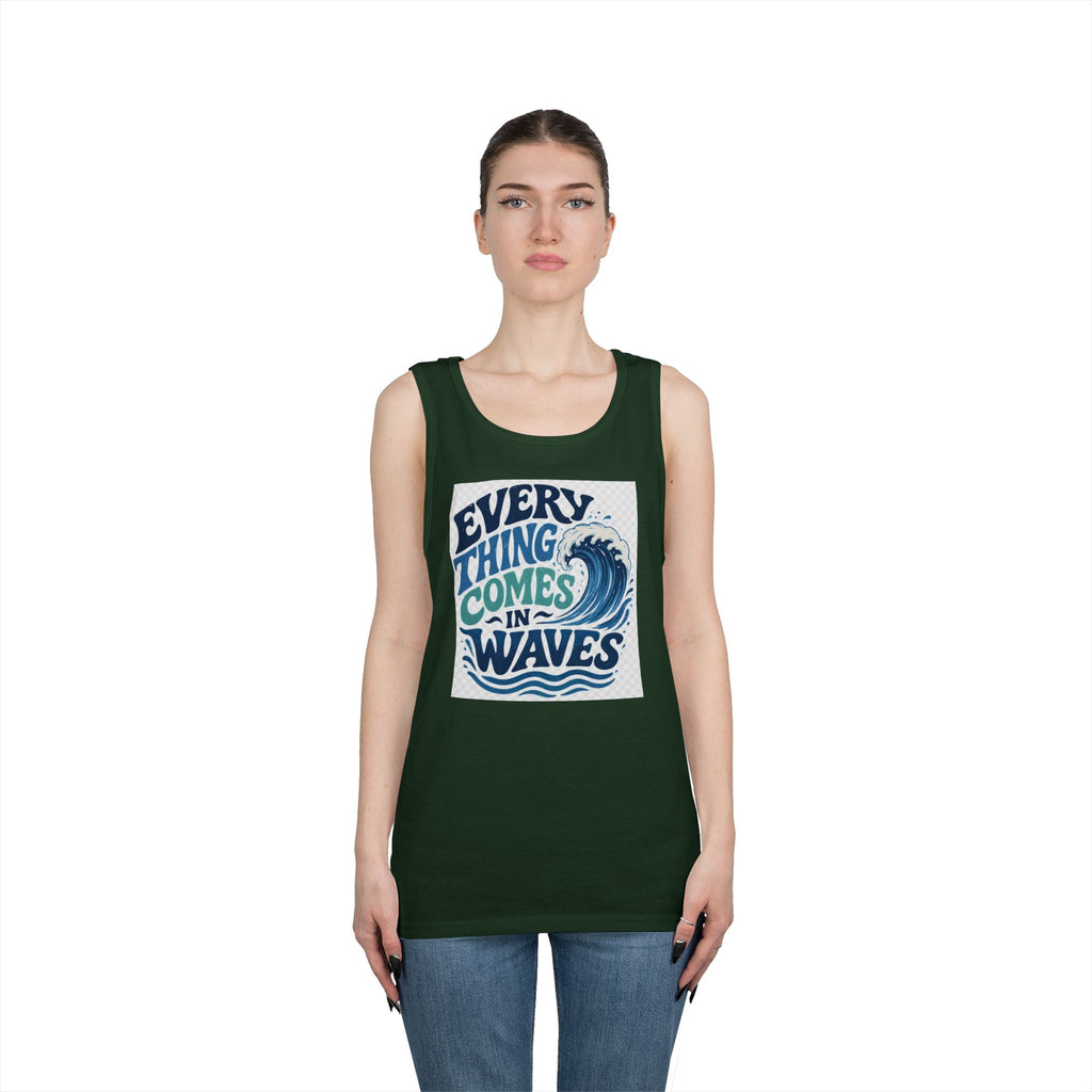 Everything Comes in Waves Coastal Graphic tee shirt
