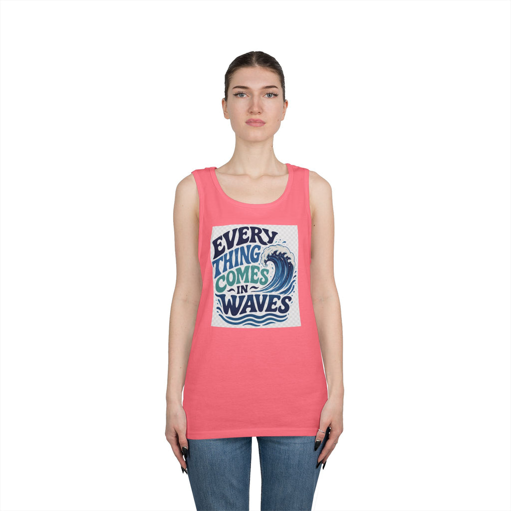 Everything Comes in Waves Coastal Graphic tee shirt